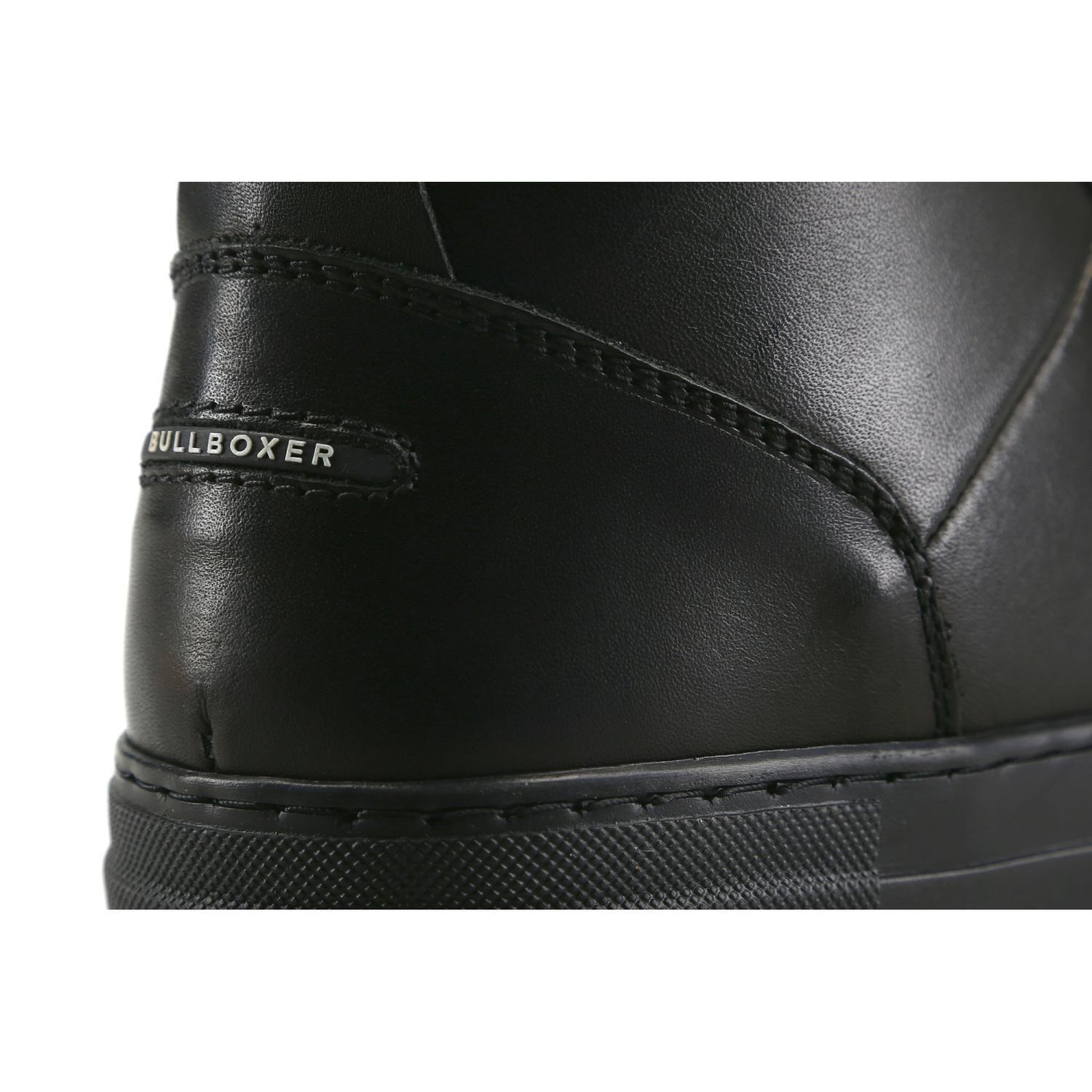 BULLBOXER ZAPATILLAS HOMBRE CAÑA ALTA CUERO GLASGOW-6-45 NEGRO-4