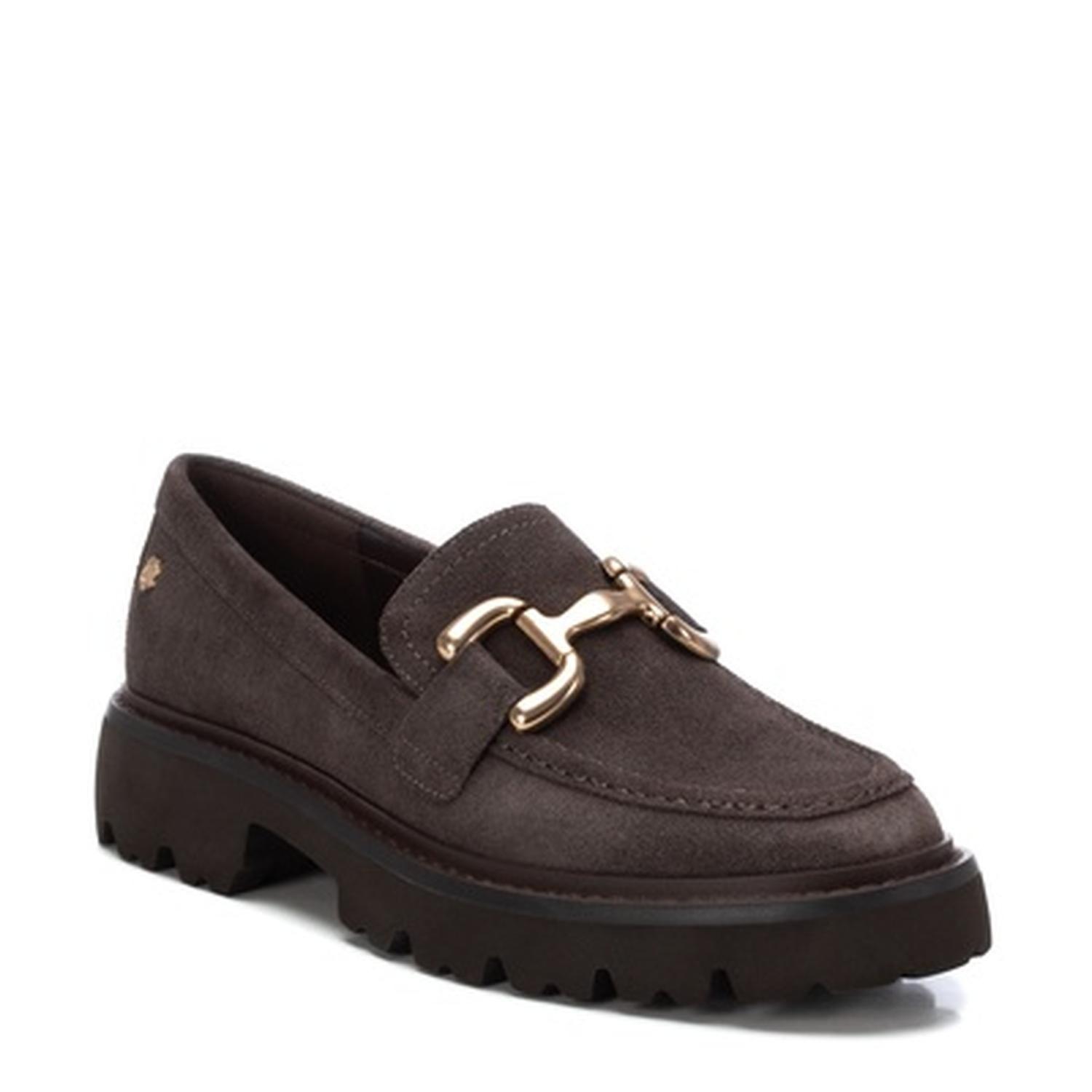 Mocasines Cuero Mujer Beca-4-52 Gris Carmela-0