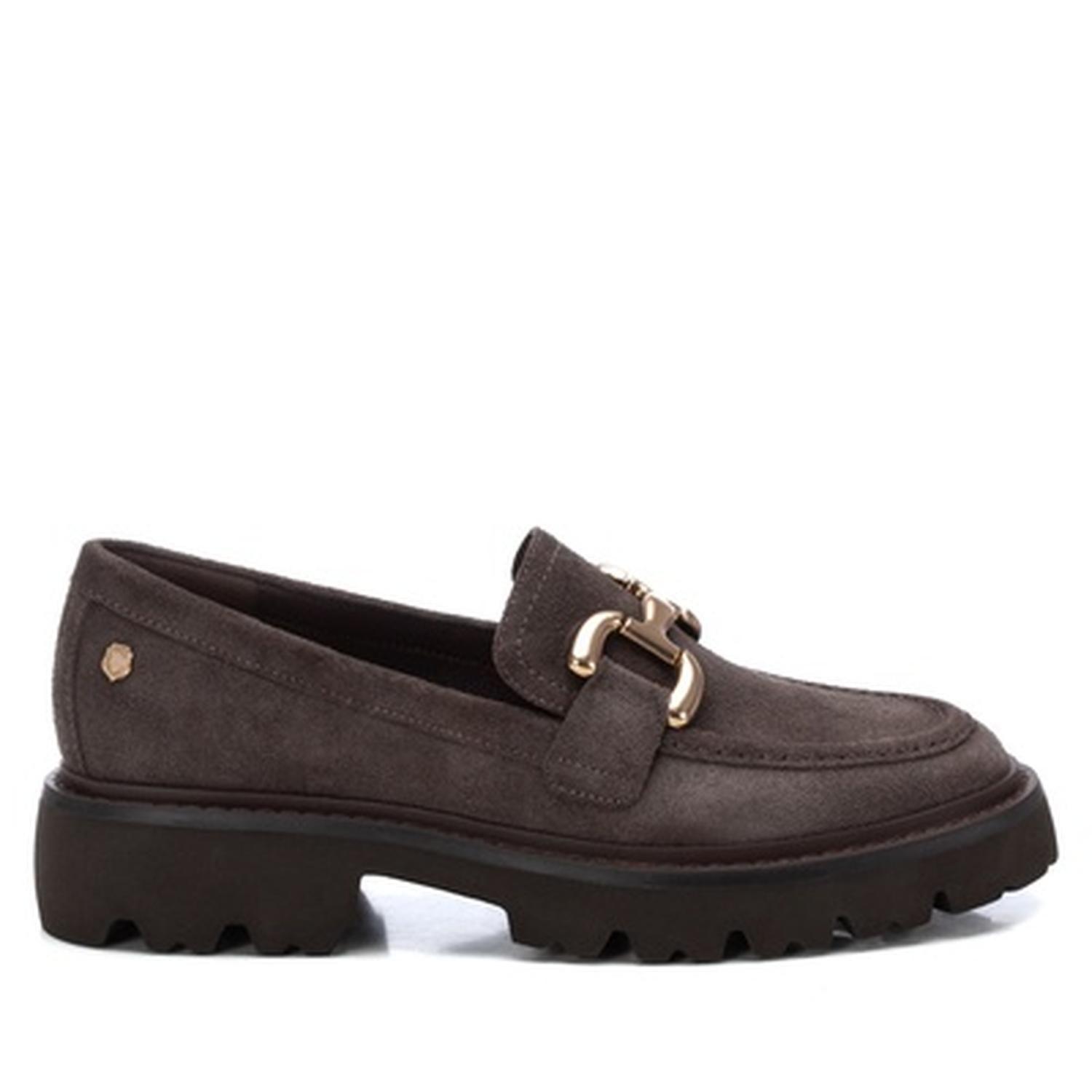 Mocasines Cuero Mujer Beca-4-52 Gris Carmela-1
