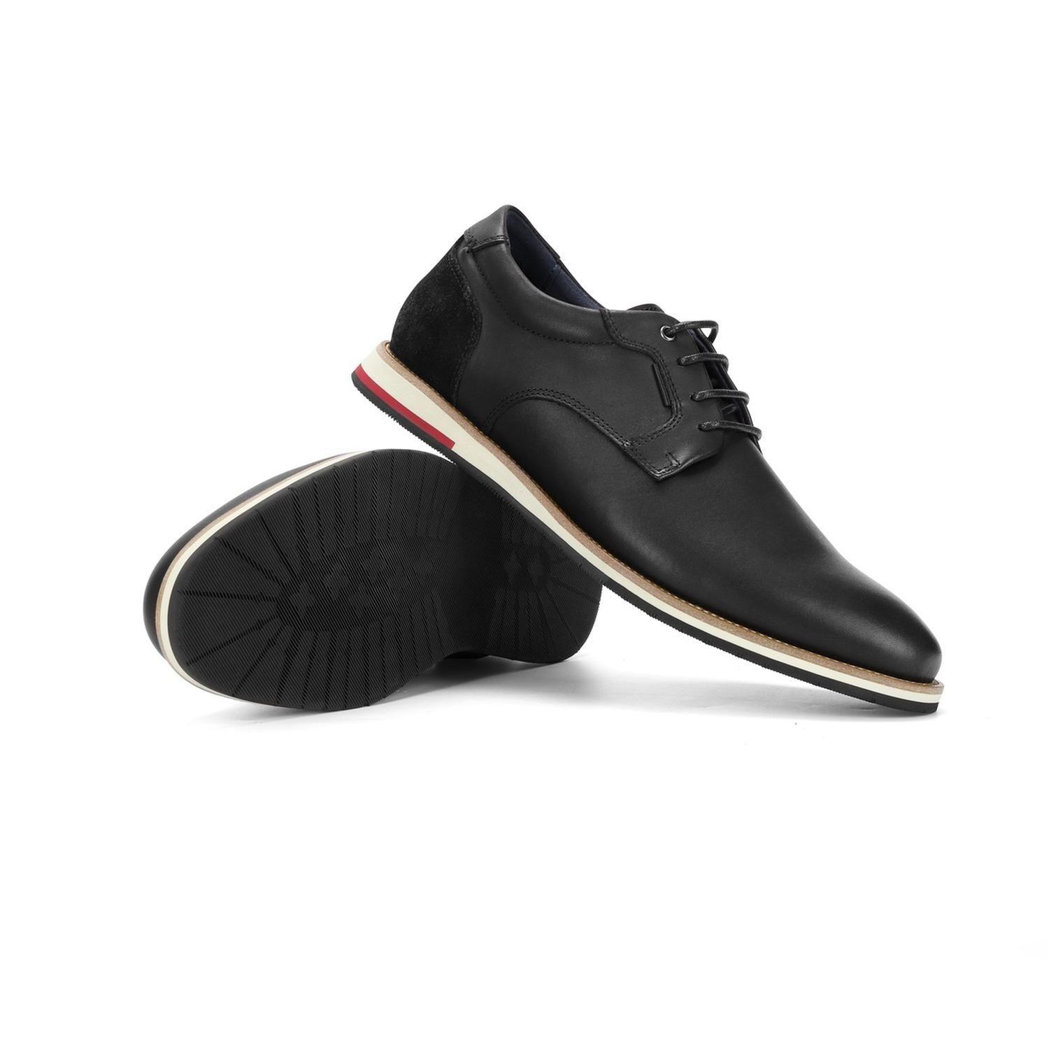 Zapatos Formal Sporty Hombre Cuero Shelford Negro Cardinale-5