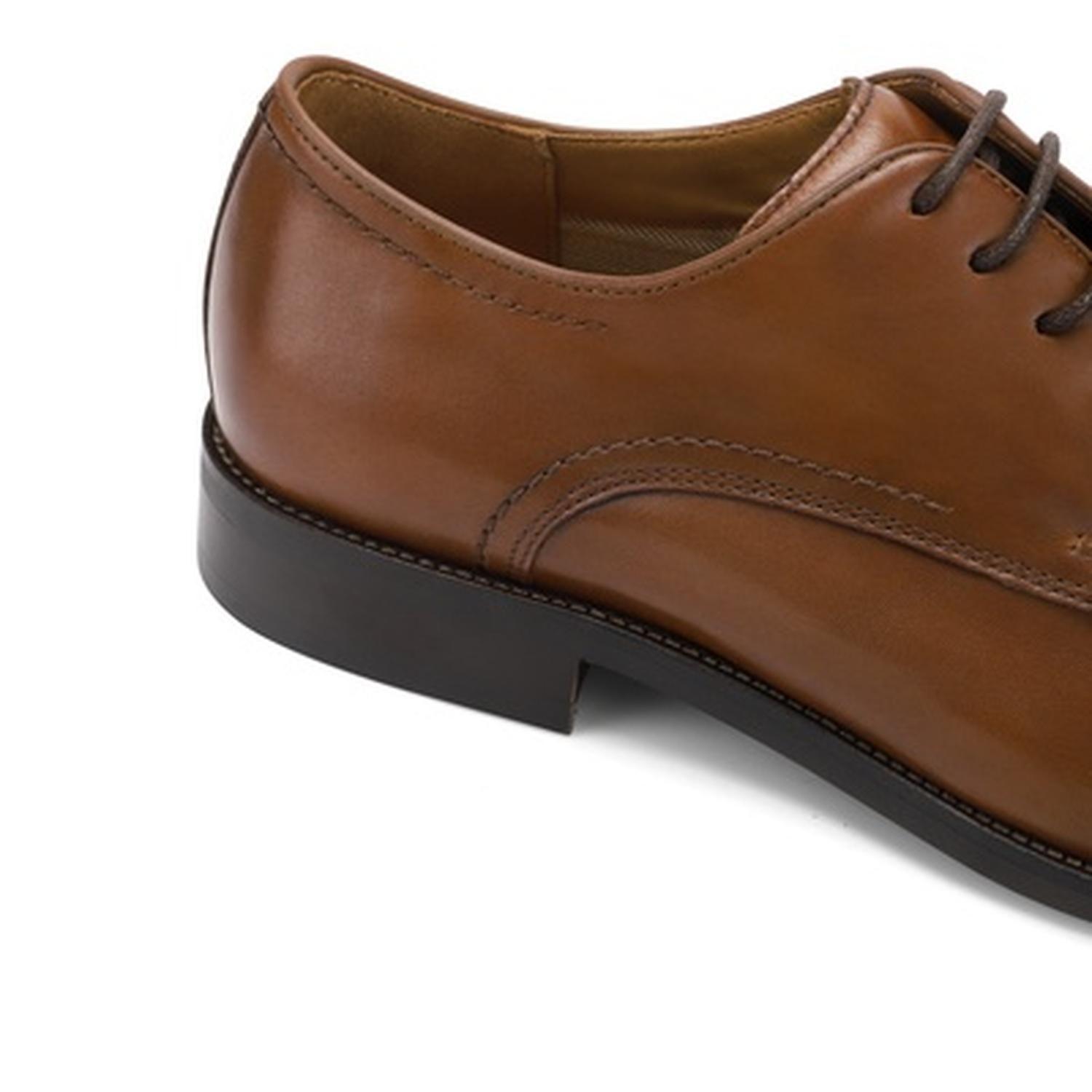 Zapato Formal Hombre Cuero Derby Fortress Brandy-4