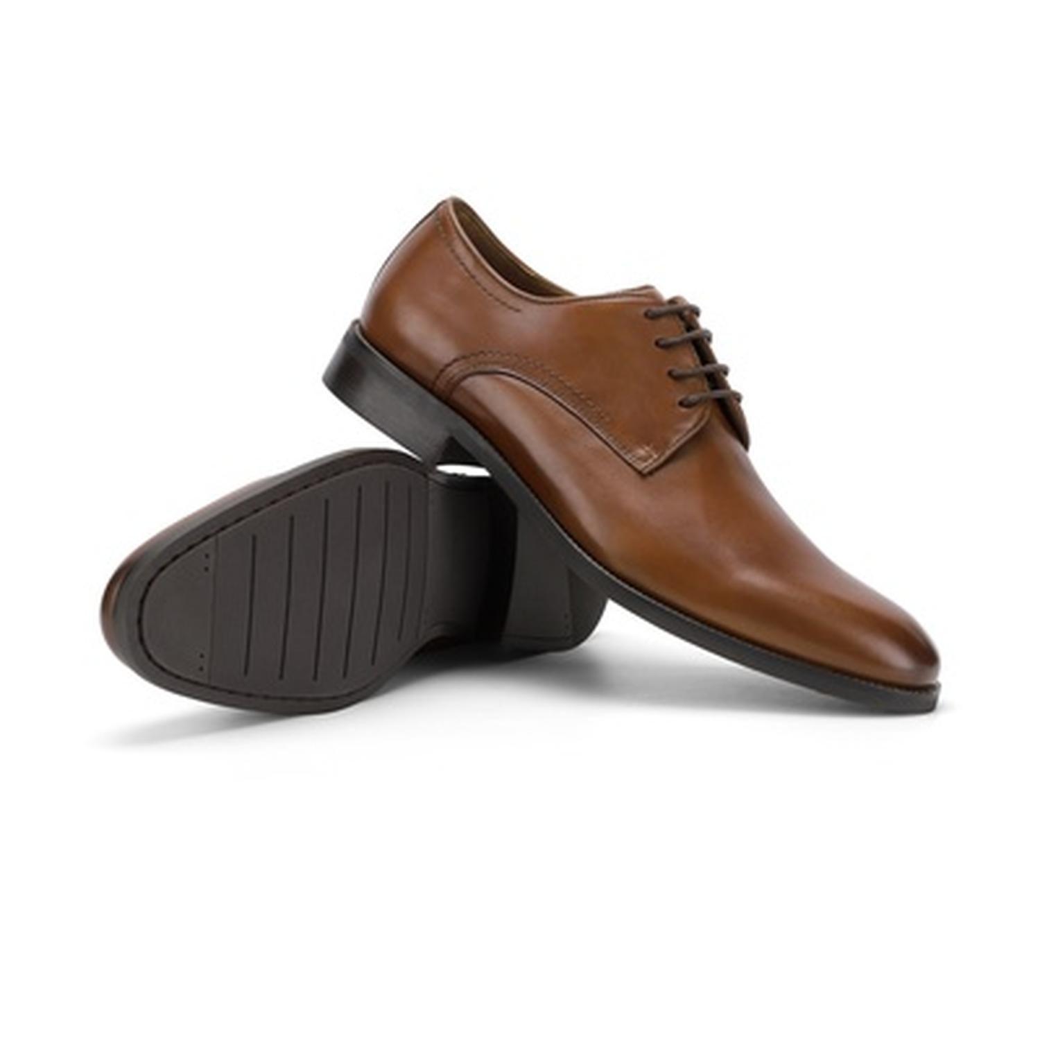 Zapato Formal Hombre Cuero Derby Fortress Brandy-5