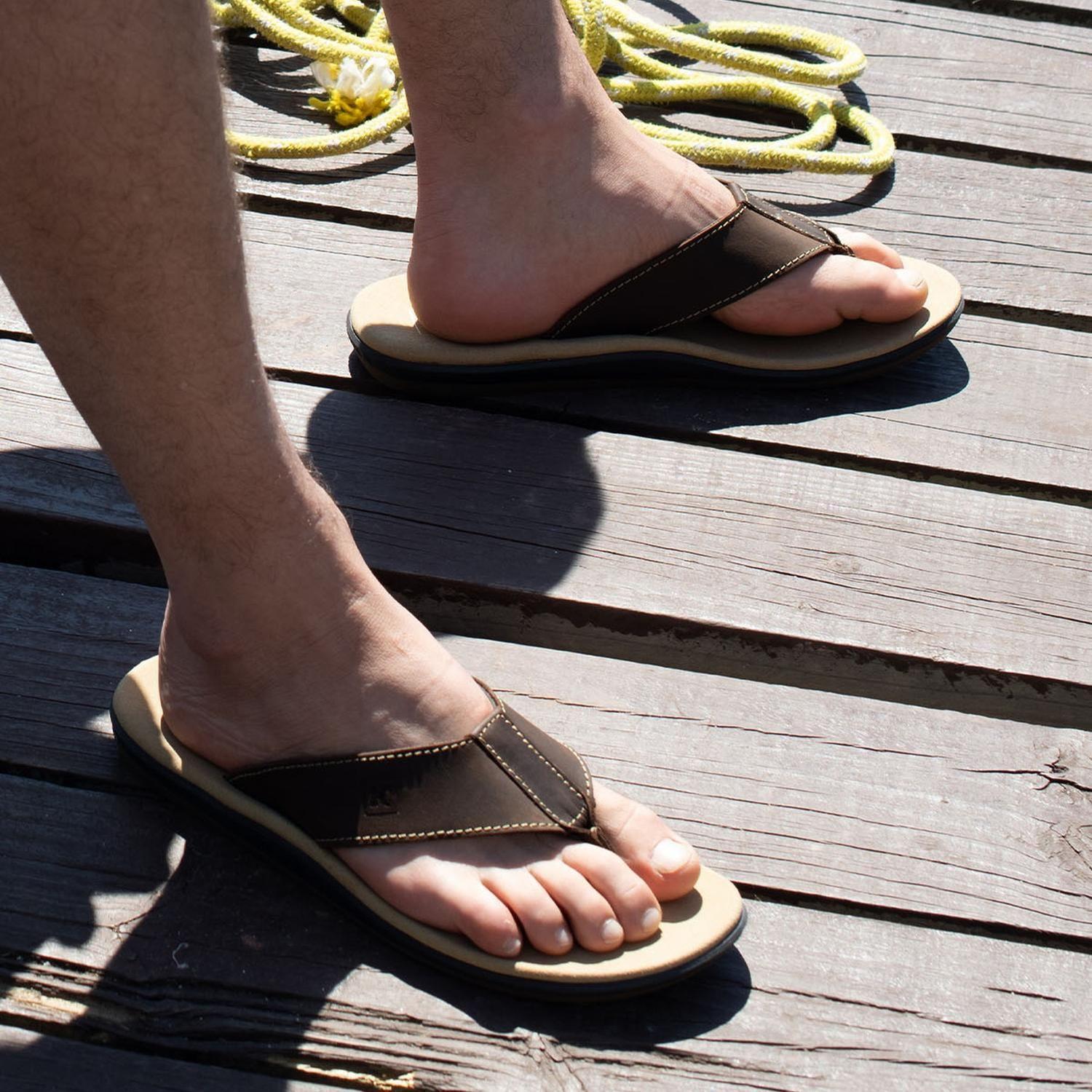 Sandalias Hombre Cuero Akamai-9-11-Cafe1-3