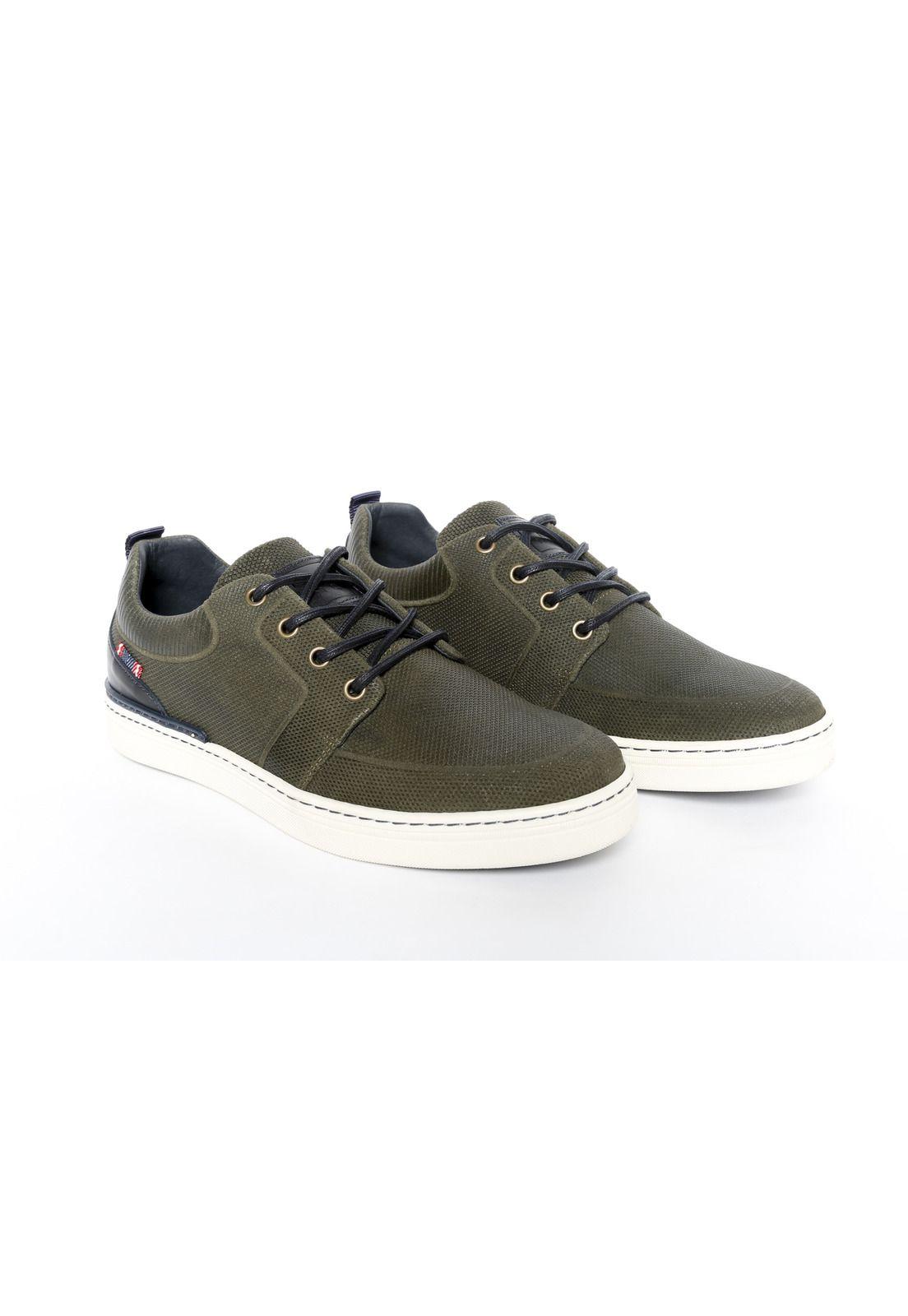 Zapatillas Cuero Calpe-0-90 Verde-3