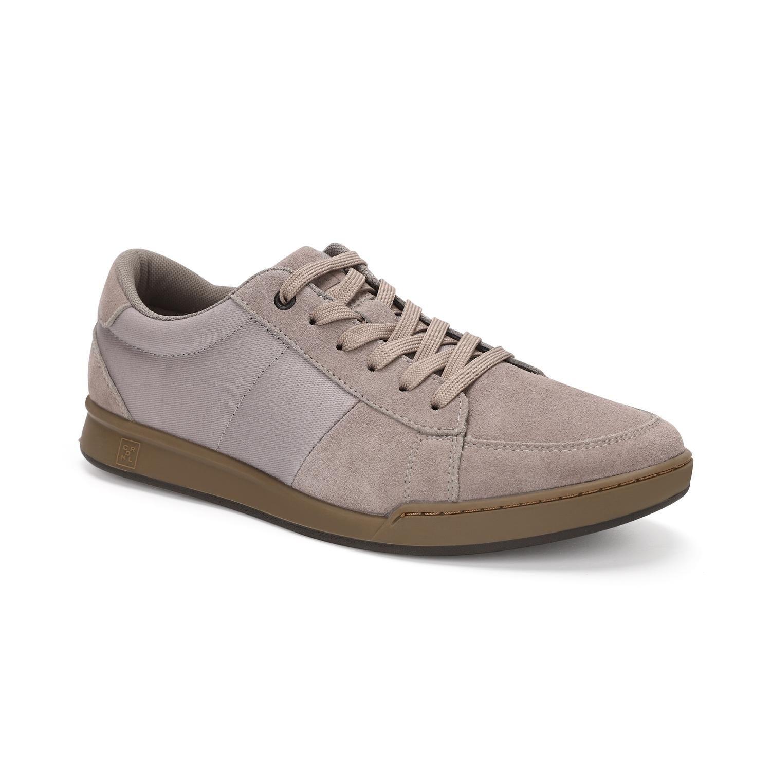 ZAPATILLAS HOMBRE CORDONES CUERO Y TEXTIL CRAM-0-14 GRIS-0