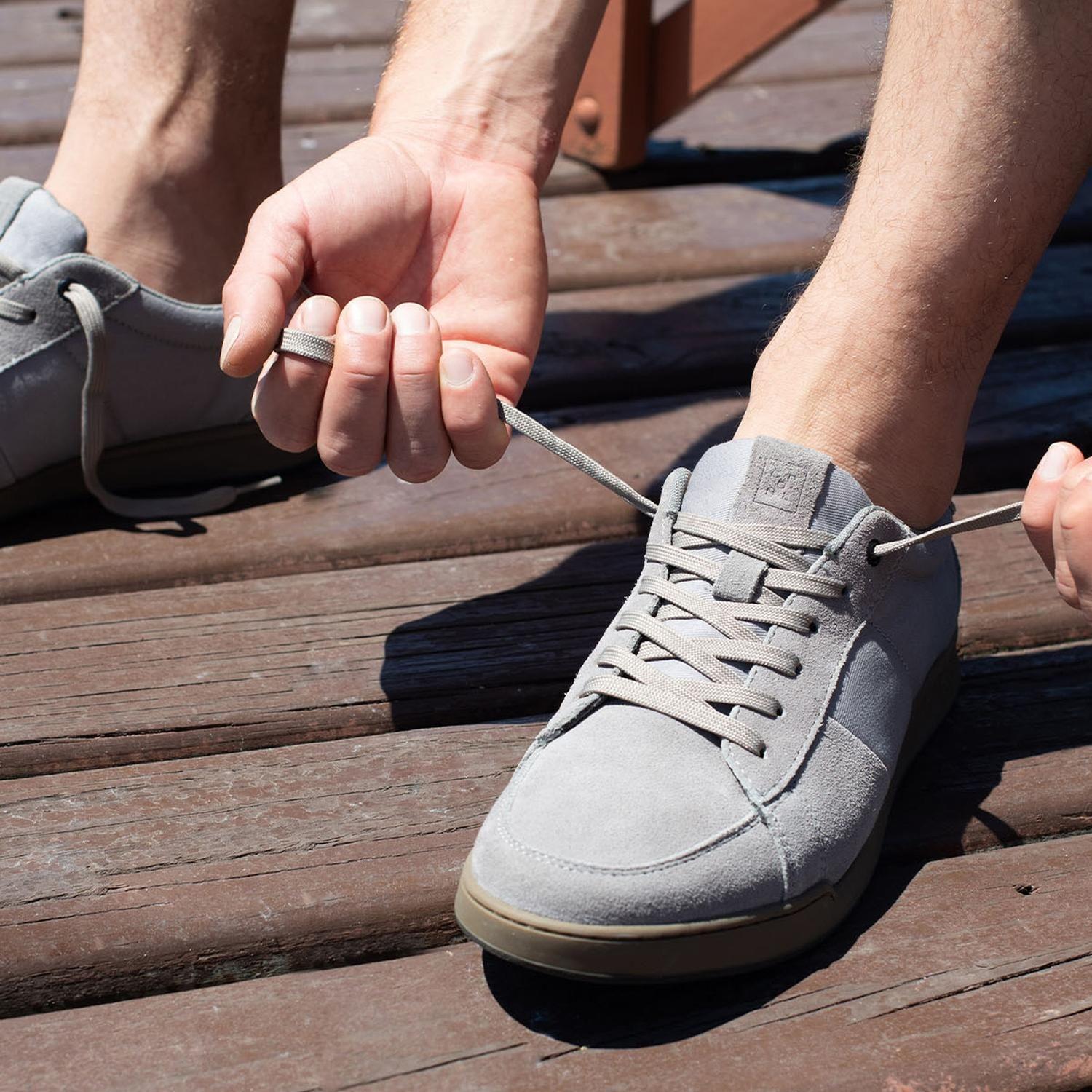 ZAPATILLAS HOMBRE CORDONES CUERO Y TEXTIL CRAM-0-14 GRIS-3