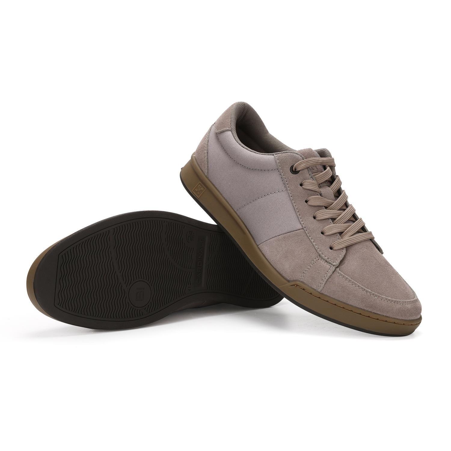 ZAPATILLAS HOMBRE CORDONES CUERO Y TEXTIL CRAM-0-14 GRIS-6