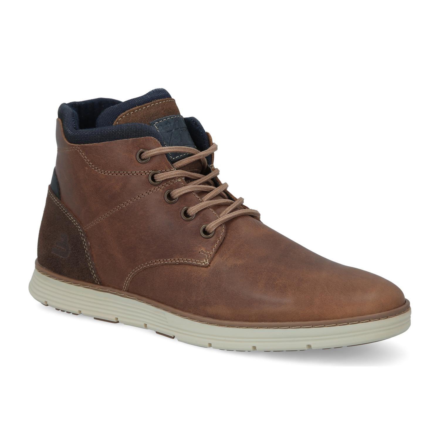 BULLBOXER ZAPATILLAS HOMBRE CAÑA ALTA CUERO FINSBURY-6-61 BRANDY-0
