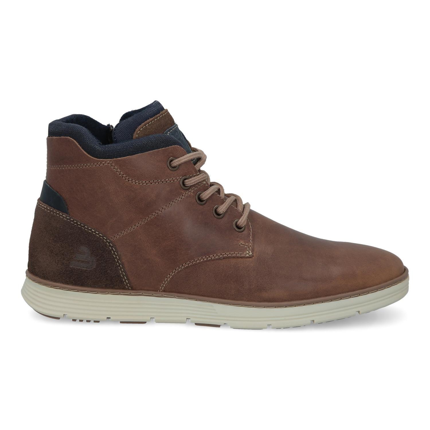 BULLBOXER ZAPATILLAS HOMBRE CAÑA ALTA CUERO FINSBURY-6-61 BRANDY-1