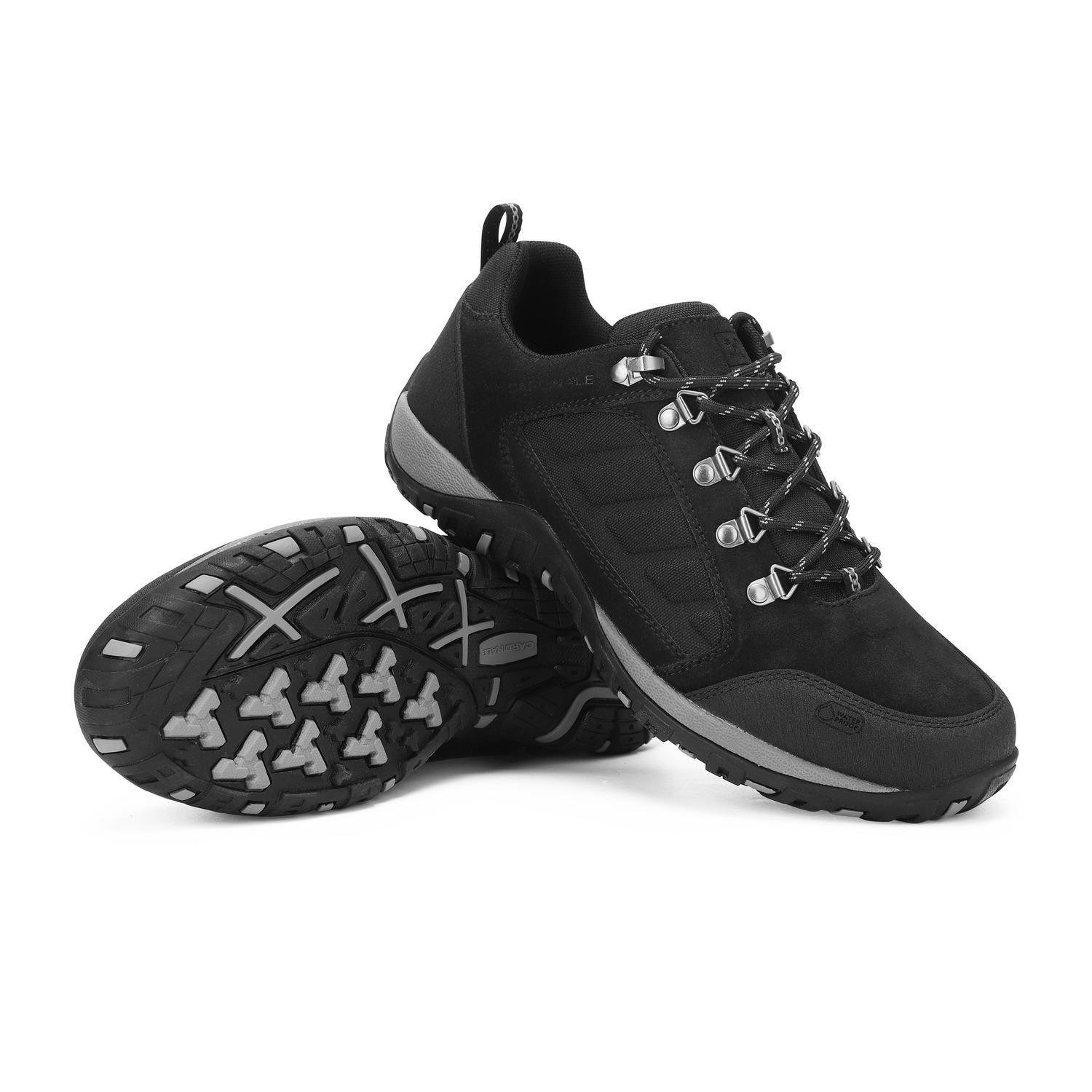 ZAPATILLAS WATERPROOF HOMBRE CUERO Y TEXTIL CLIFFROCKEN-0-01 NEGRO CARDINALE-5