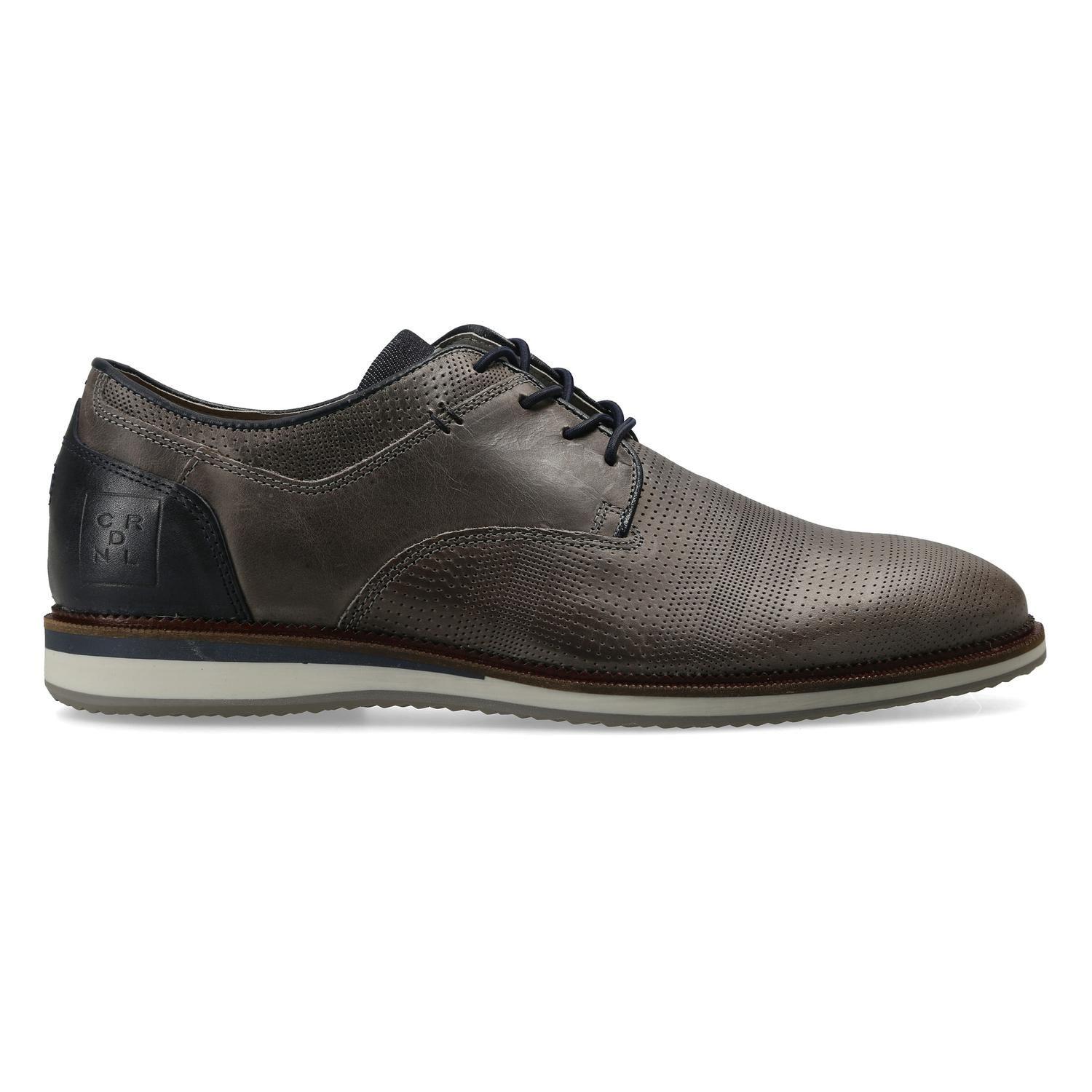 Zapatos Casual Hombre Cuero Kikker Gris Cardinale-1