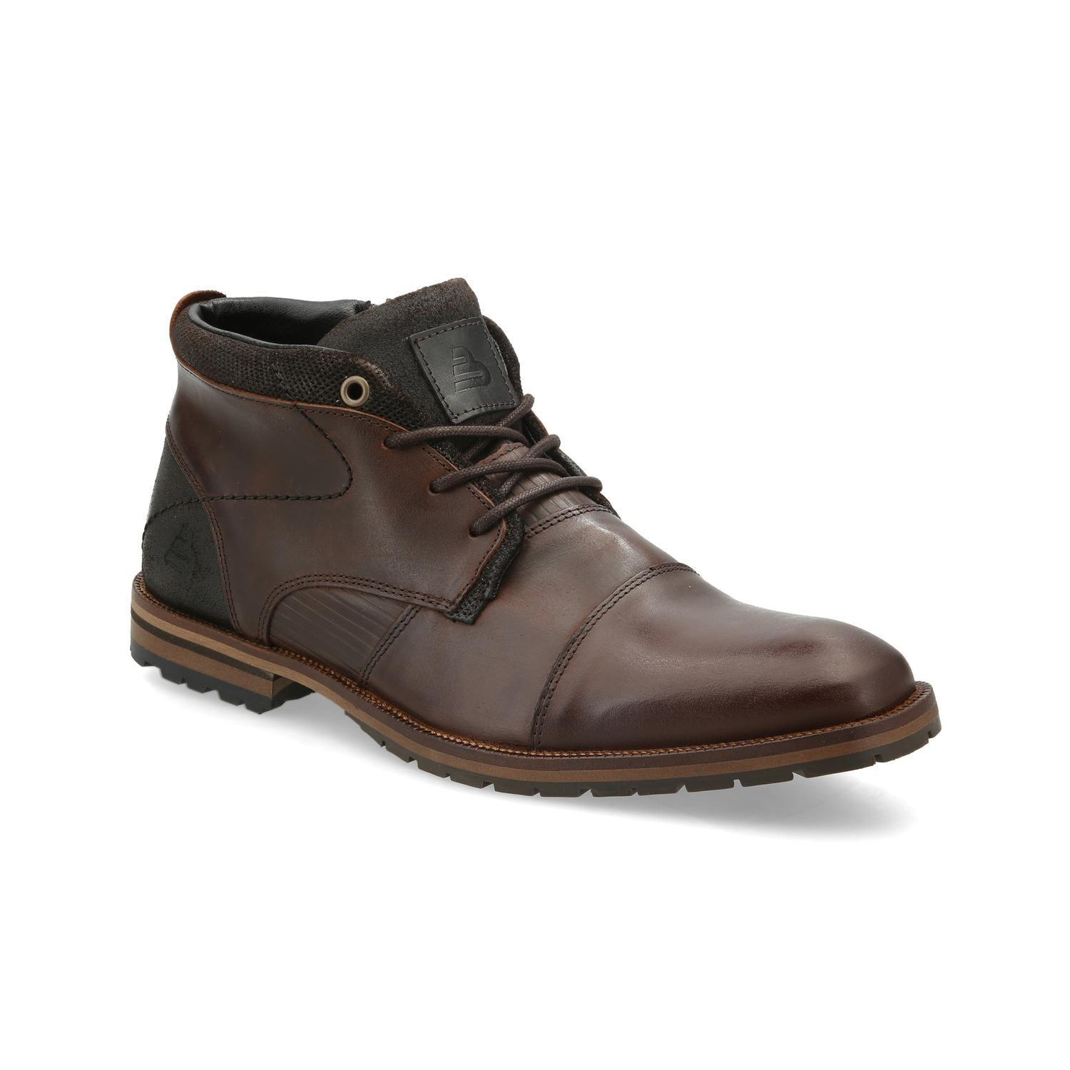 Botines Hombre Cuero Hobard-6-43 Café Bullboxer-0