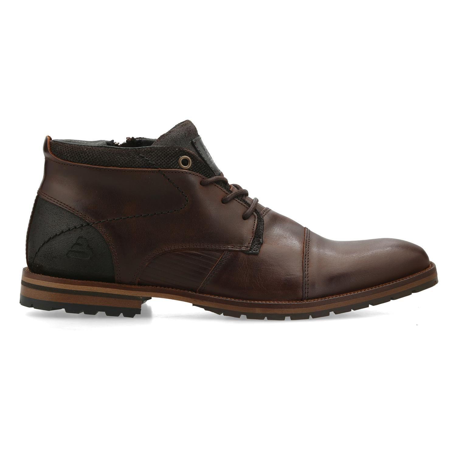Botines Hombre Cuero Hobard-6-43 Café Bullboxer-1