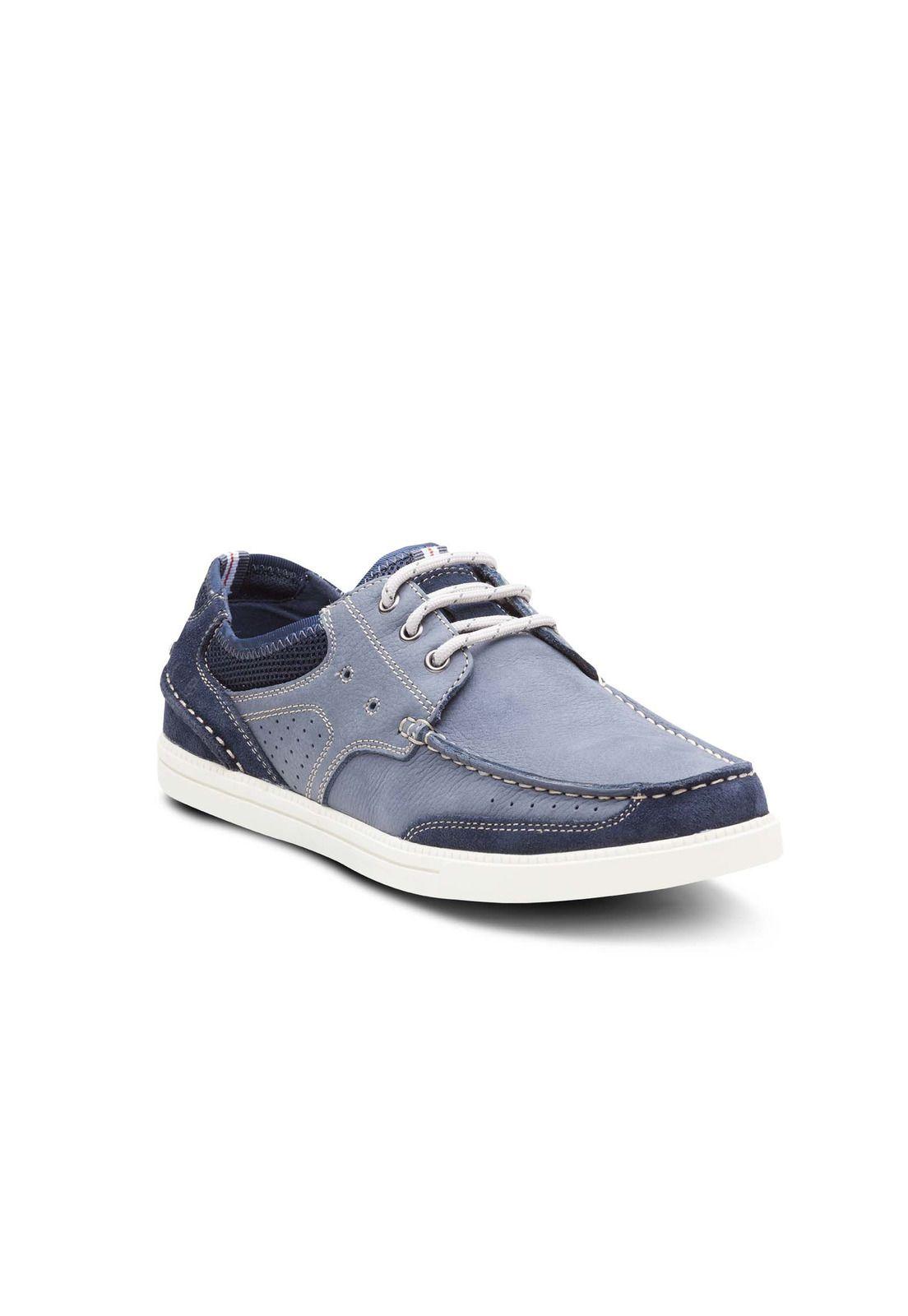 Zapatos Hombre Cuero Muelle-0-06 Azul Cardinale-0