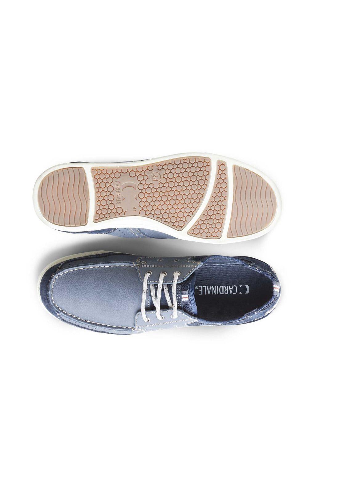Zapatos Hombre Cuero Muelle-0-06 Azul Cardinale-2