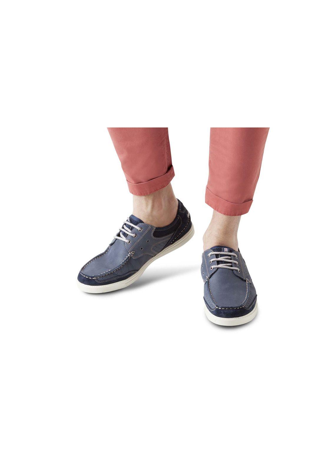 Zapatos Hombre Cuero Muelle-0-06 Azul Cardinale-3