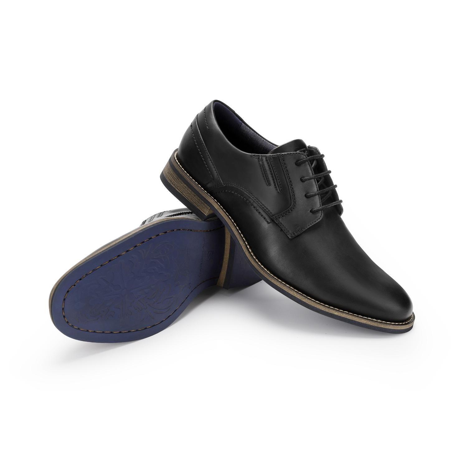 ZAPATOS HOMBRE CUERO DENIZEN-0-05 NEGRO-5