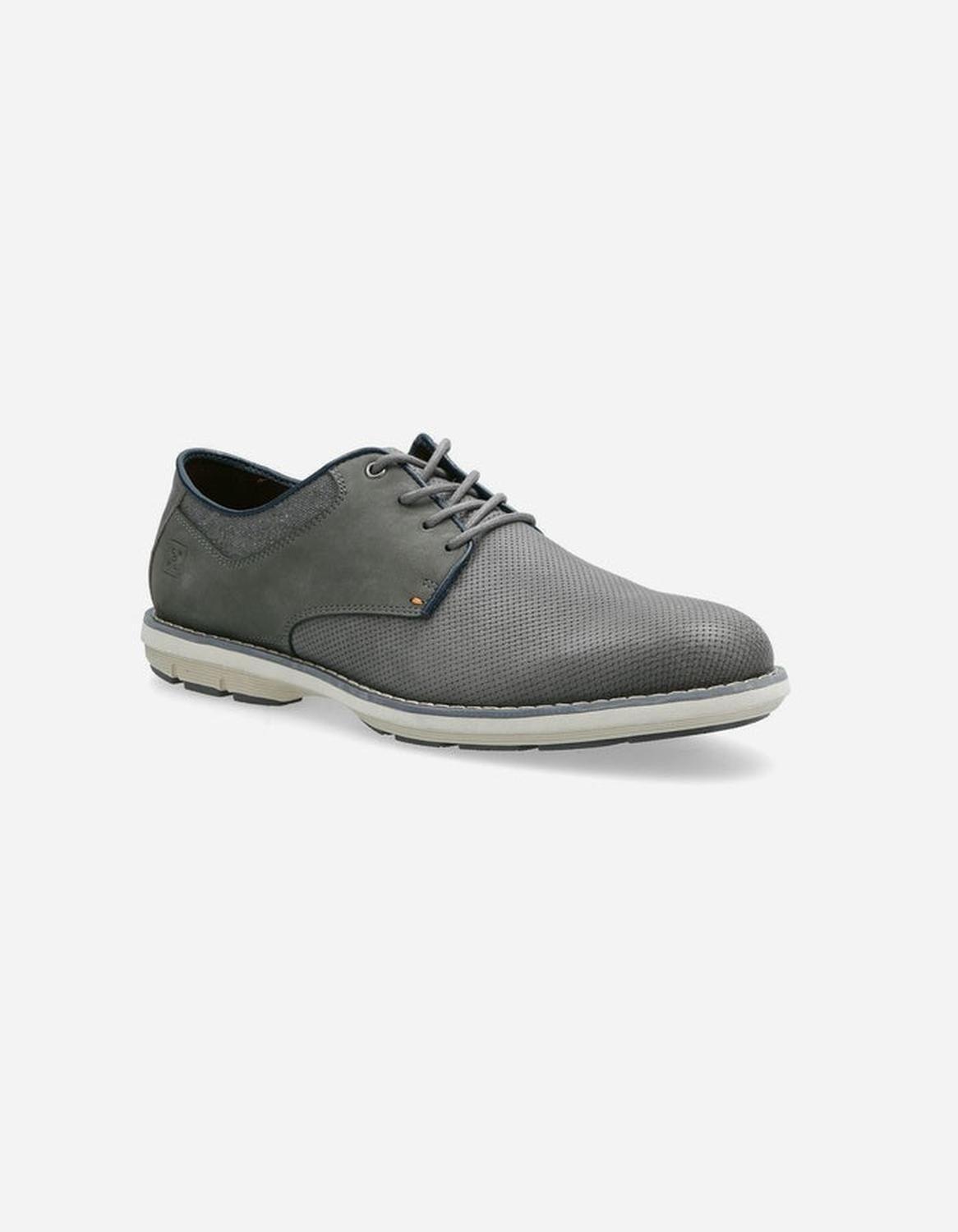 Zapatos Hombre Cuero Dozza-0-09-Gris Cardinale-0