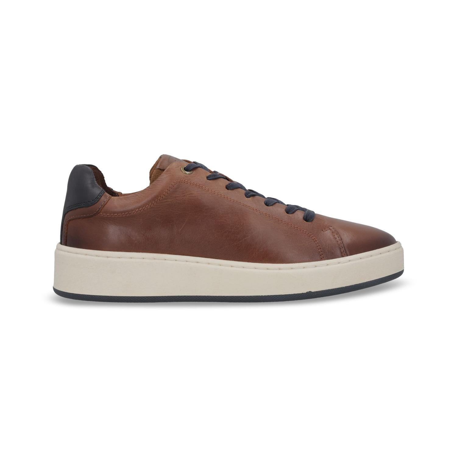 ZAPATILLAS HOMBRE CUERO BISLEY-0-07 BRANDY-5