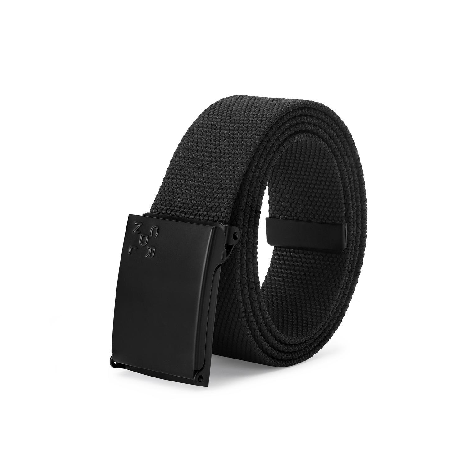 Cinturón Textil Hebilla Ajustable Hombre Cint-Tkk1-Negro A-1
