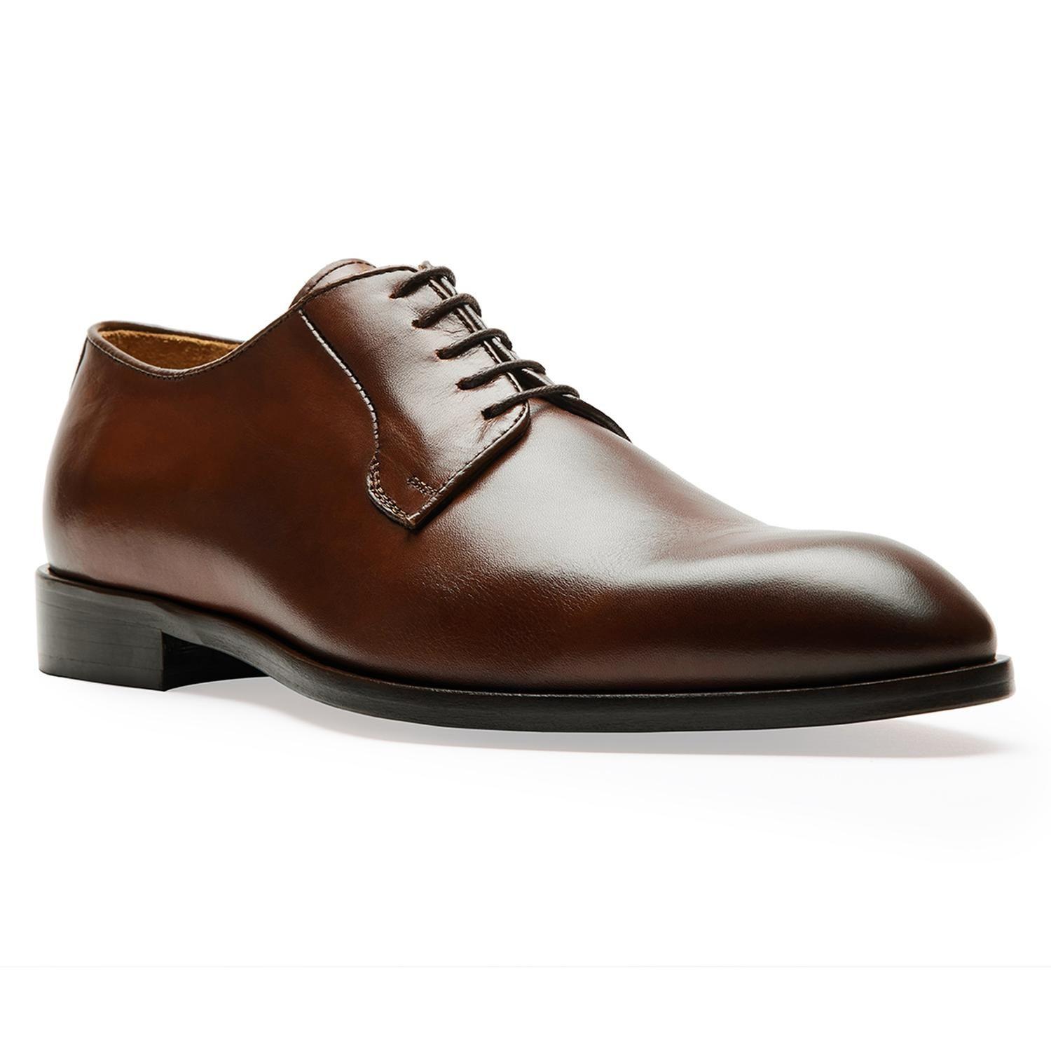 ZAPATOS HOMBRE FORMALES SUELA CUERO MAGNO DANTE-0-36 CAFÉ-0