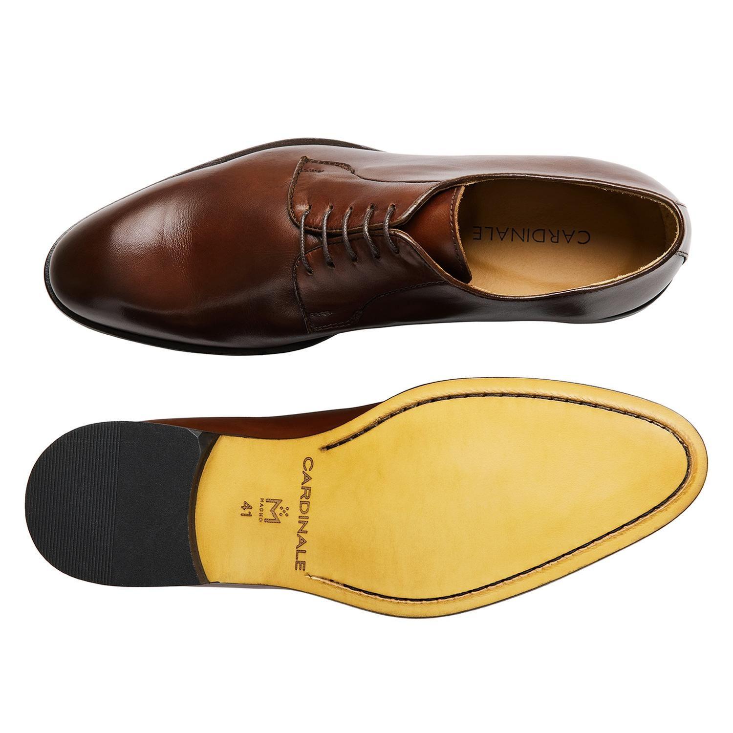 ZAPATOS HOMBRE FORMALES SUELA CUERO MAGNO DANTE-0-36 CAFÉ-2