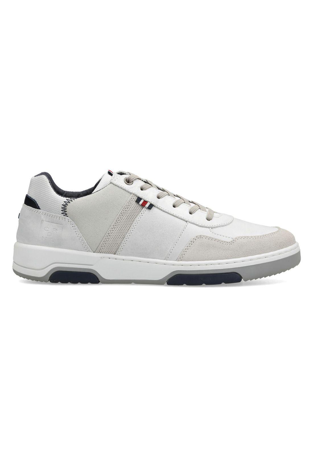 Zapatillas Cuero Y Textil Brass-0-30 Blanco-1