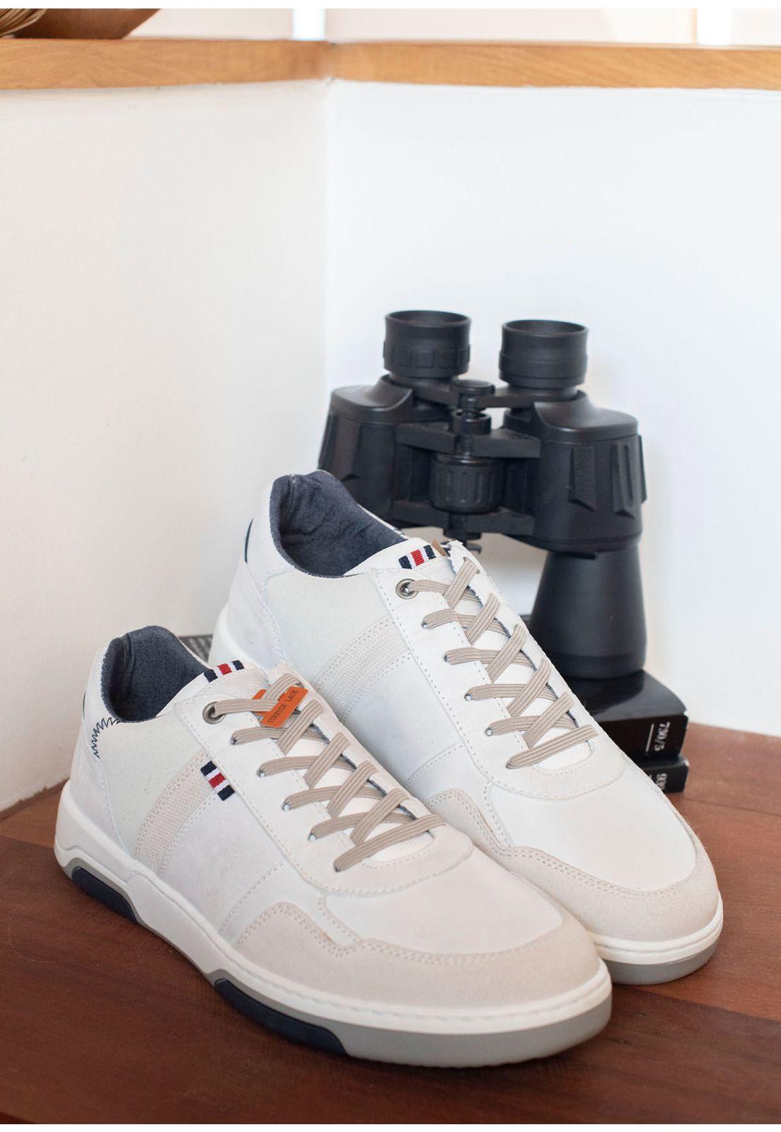Zapatillas Cuero Y Textil Brass-0-30 Blanco-3