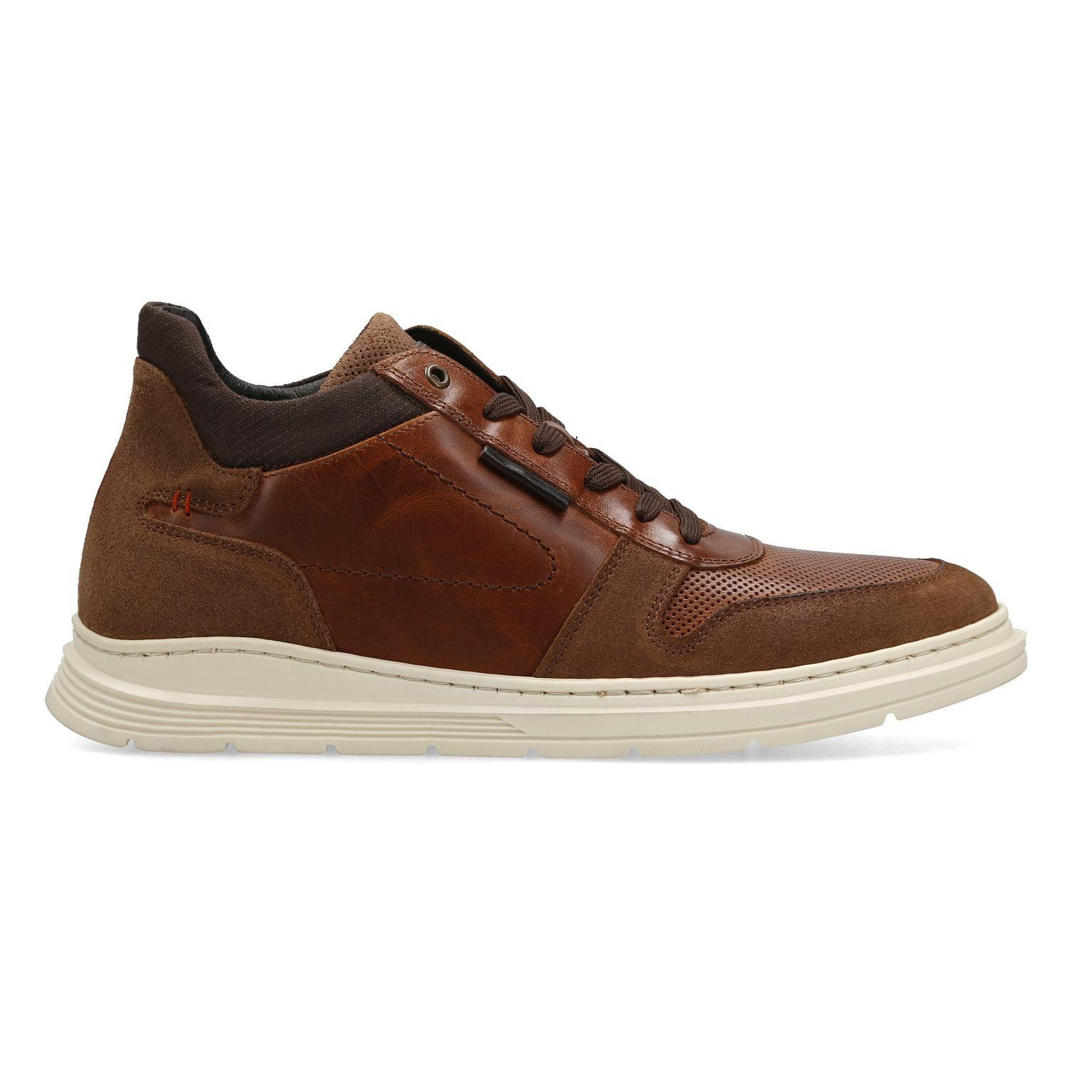 ZAPATILLAS HOMBRE CUERO HAARLEM-0-57 BRANDY-0