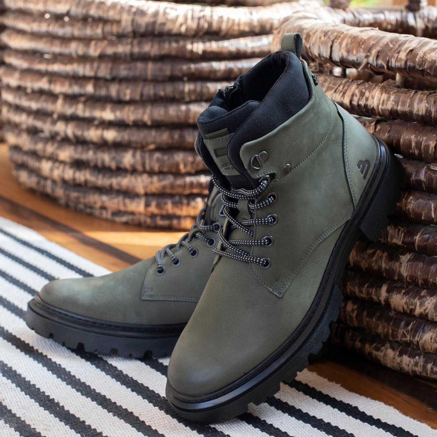 BULLBOXER BOTINES HOMBRE CUERO CALLUM-6-61 VERDE-2