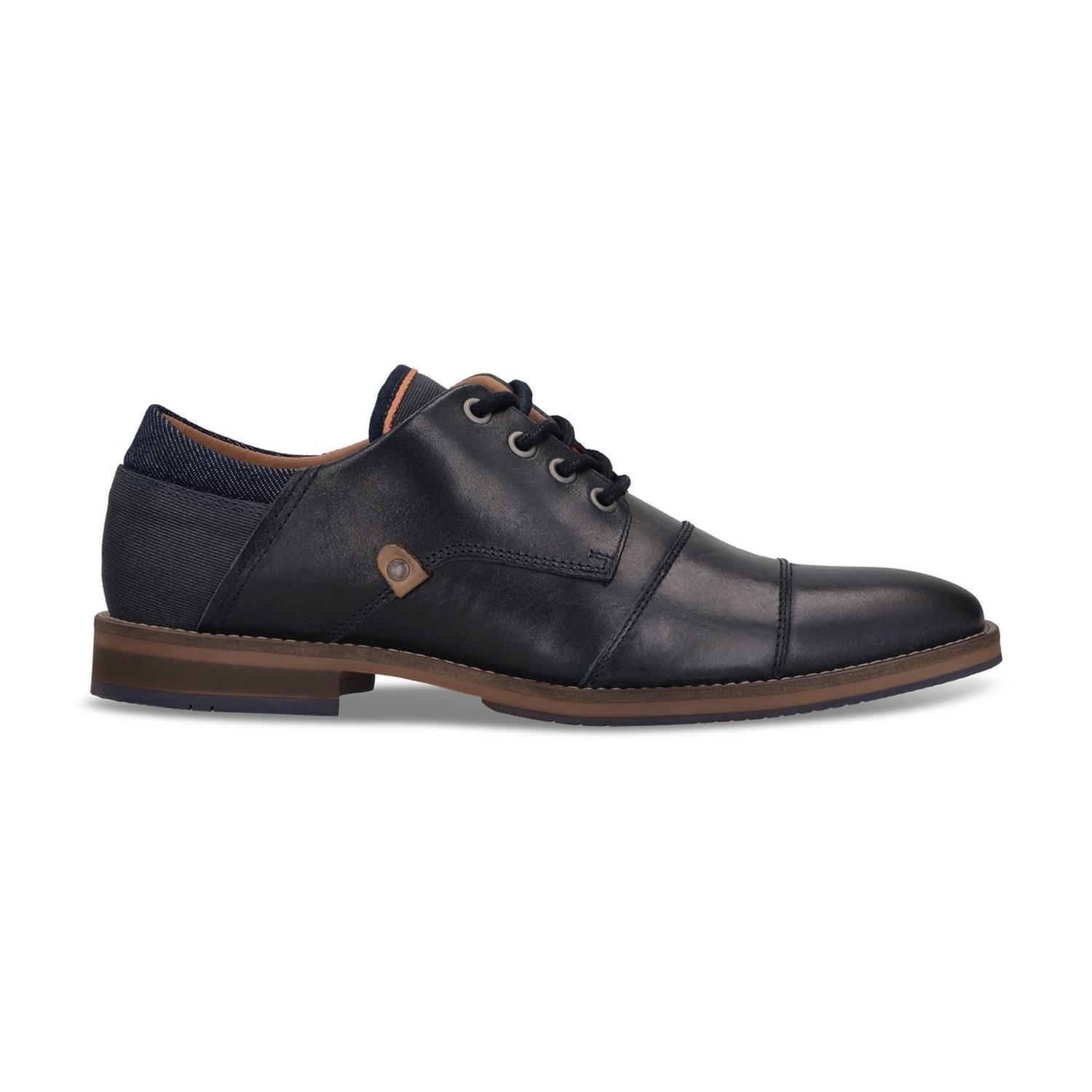 Zapatos Formal Casual Hombre Derby Cuero Alden-0-81 Azul-0