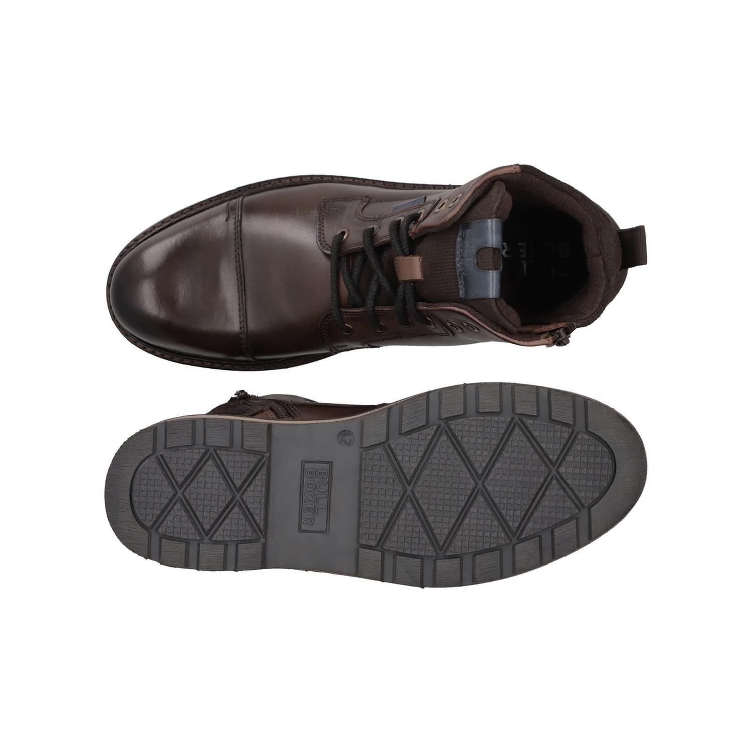 Botines Bototos Urbanos Hombre Cuero Grain-6-21 Café Bullboxer-1