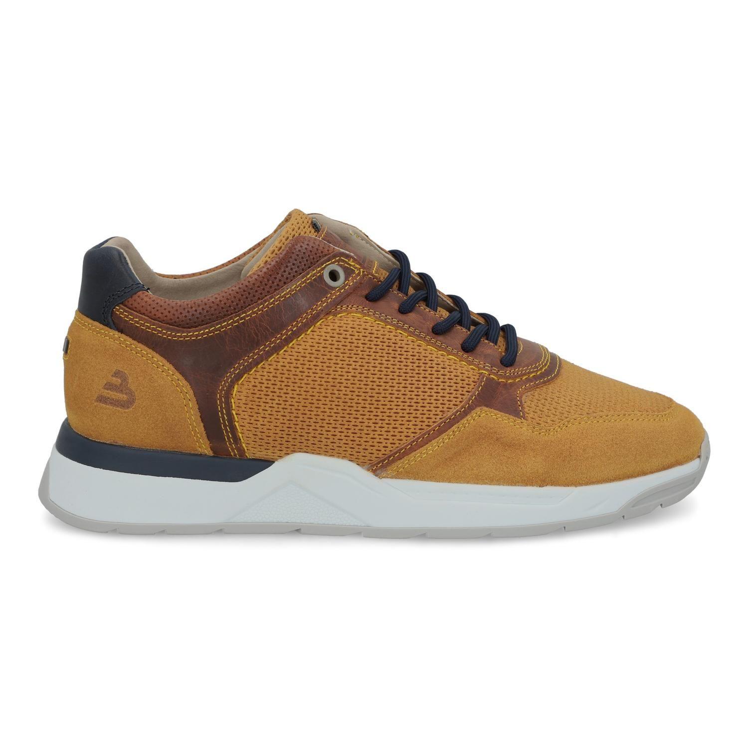 BULLBOXER ZAPATILLAS HOMBRE CUERO OMIS-0-73 MOSTAZA-1