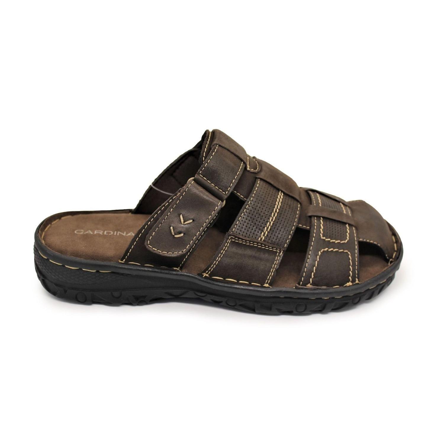 SANDALIAS HOMBRE CUERO OCOA-9-12 CAFÉ-1