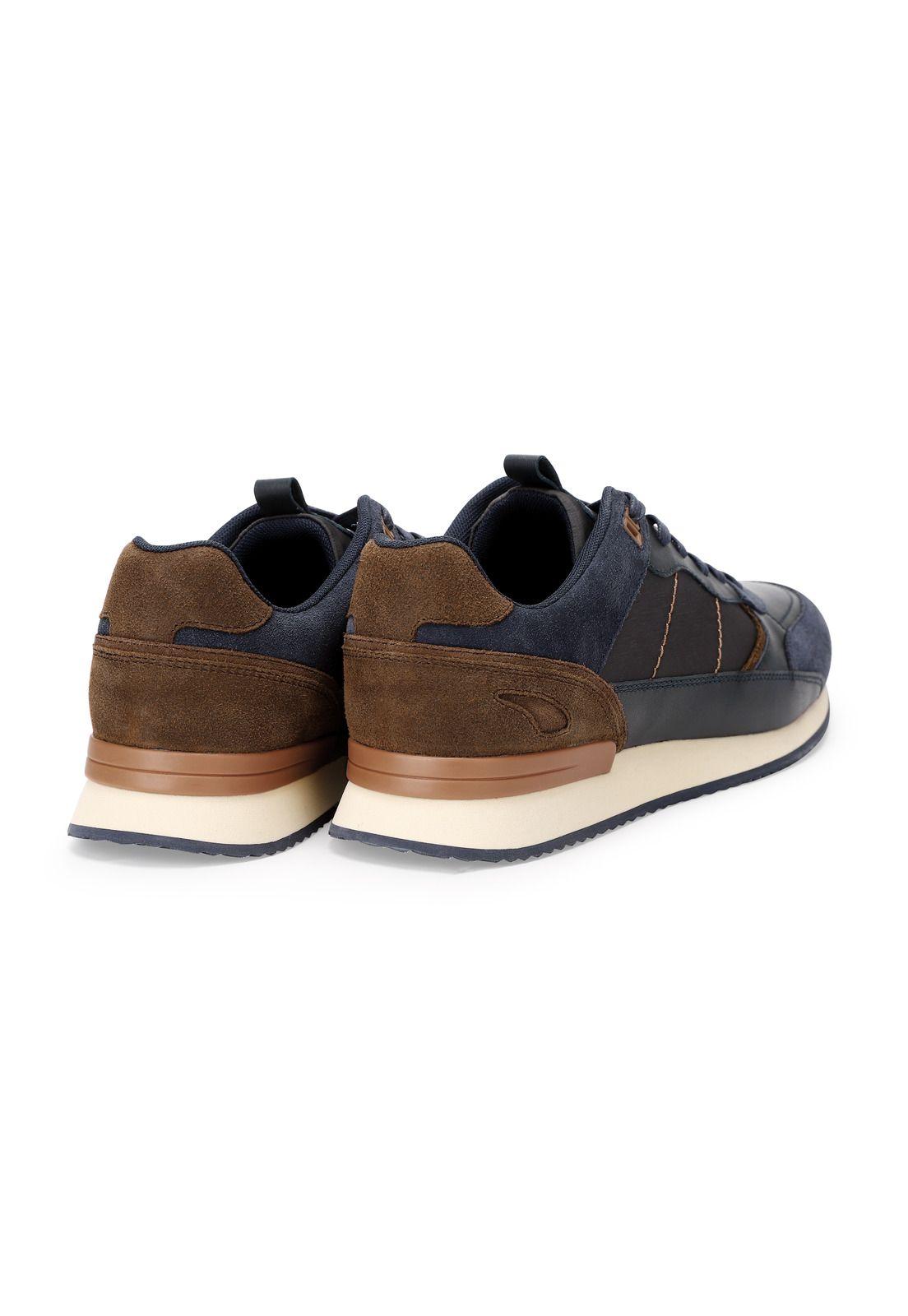 Zapatillas Cuero Y Textil Harford-0-03 Azul-4