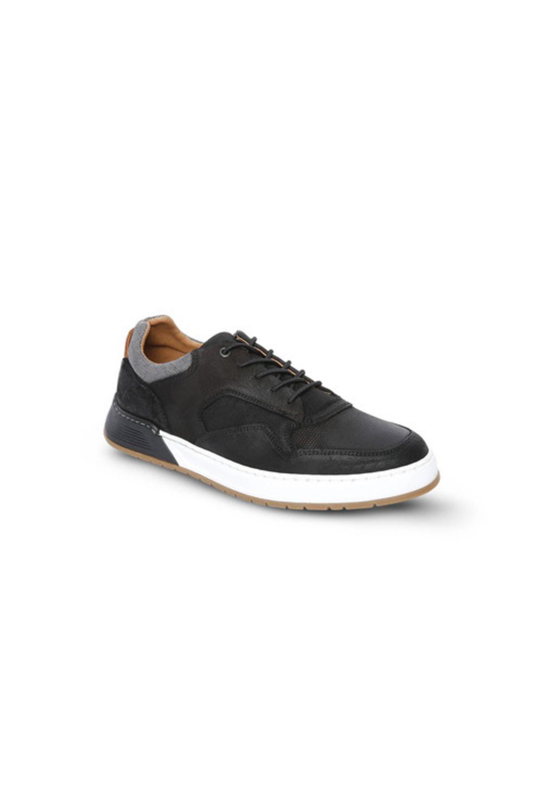 Zapatillas de Cuero Hombre Oakwood-0-85-Negro A-0