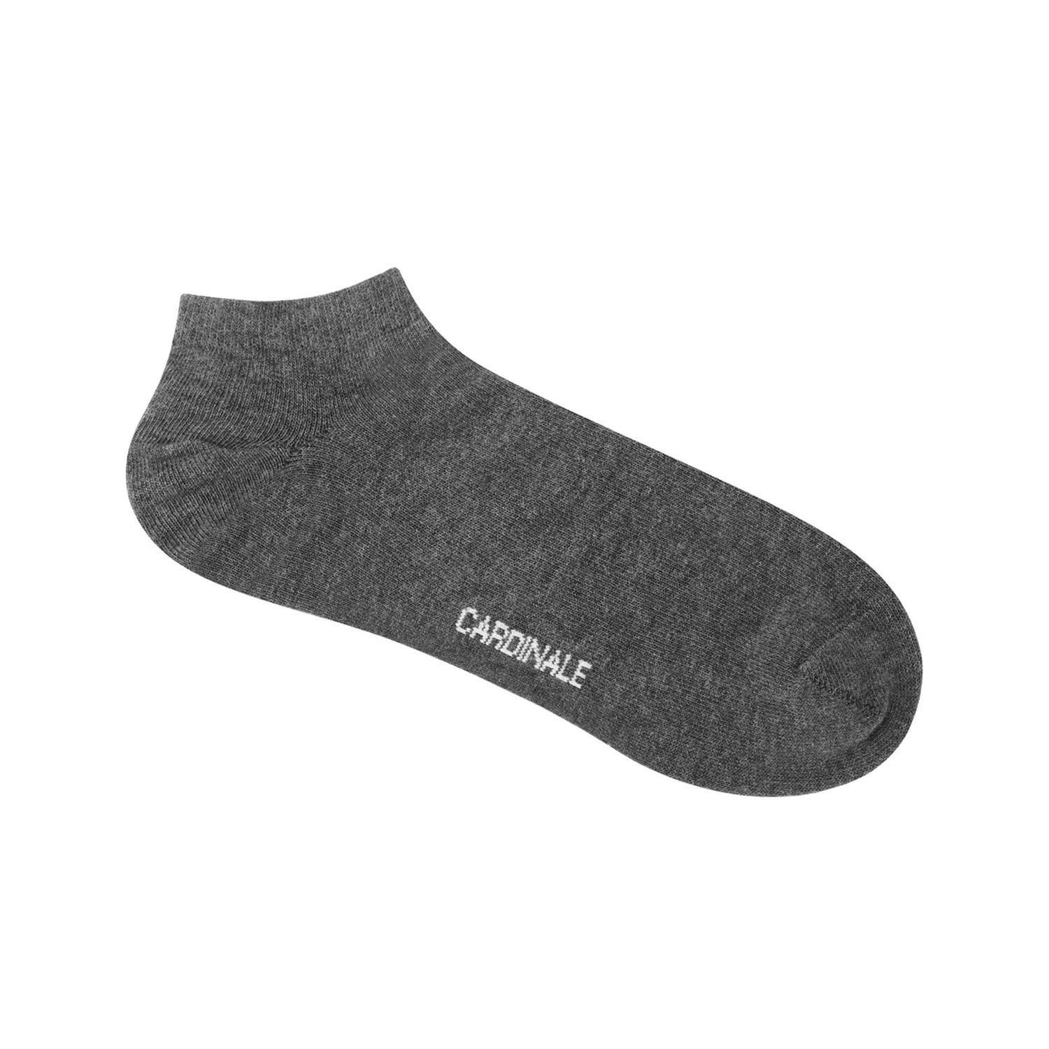 Pack 3 Pares Calcetines Cortos Hombre Algodón Gris Oscuro (Talla 39-45) Calc-3U-Co22-3