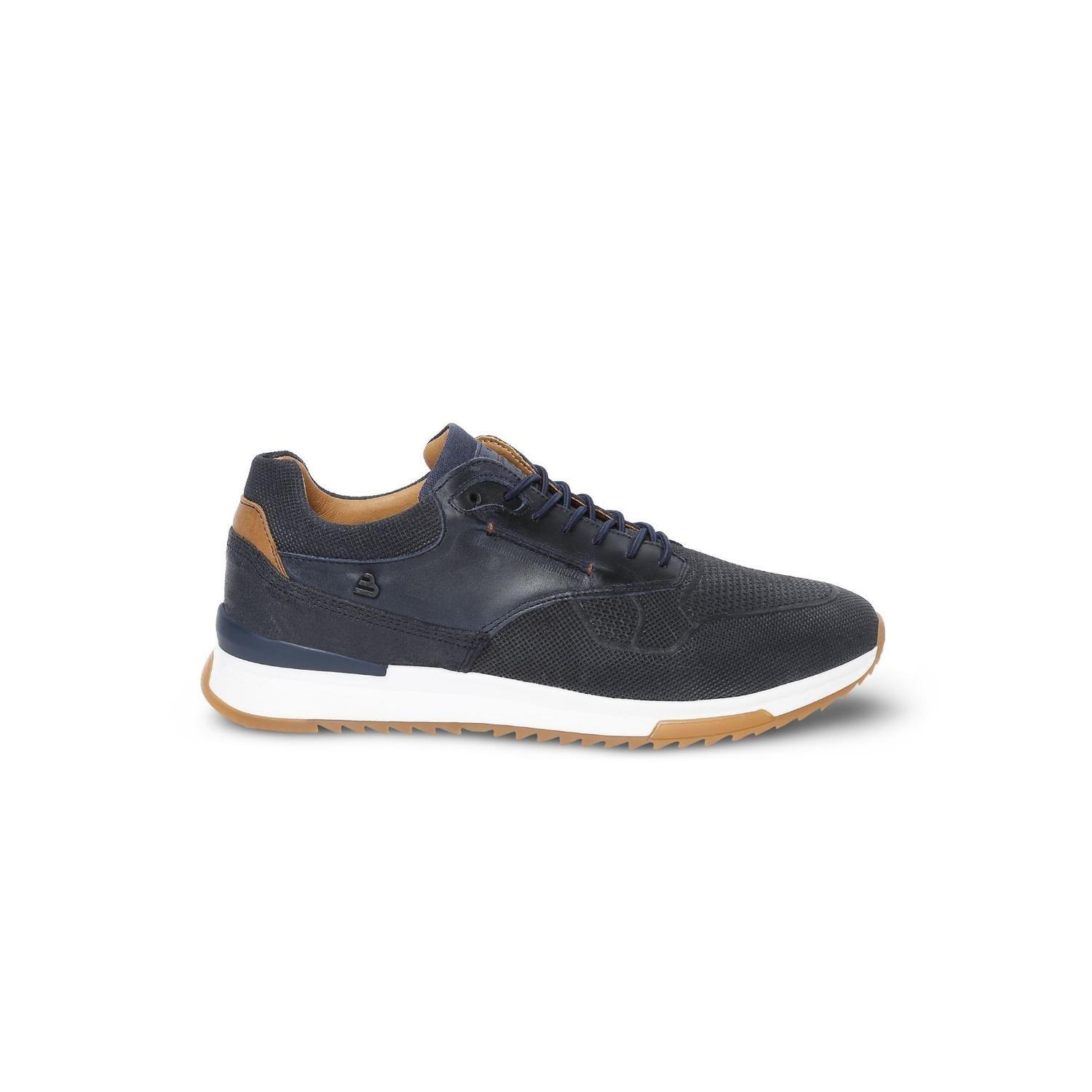 BULLBOXER ZAPATILLAS HOMBRE CUERO AZUL PENFIELD-0-67-1