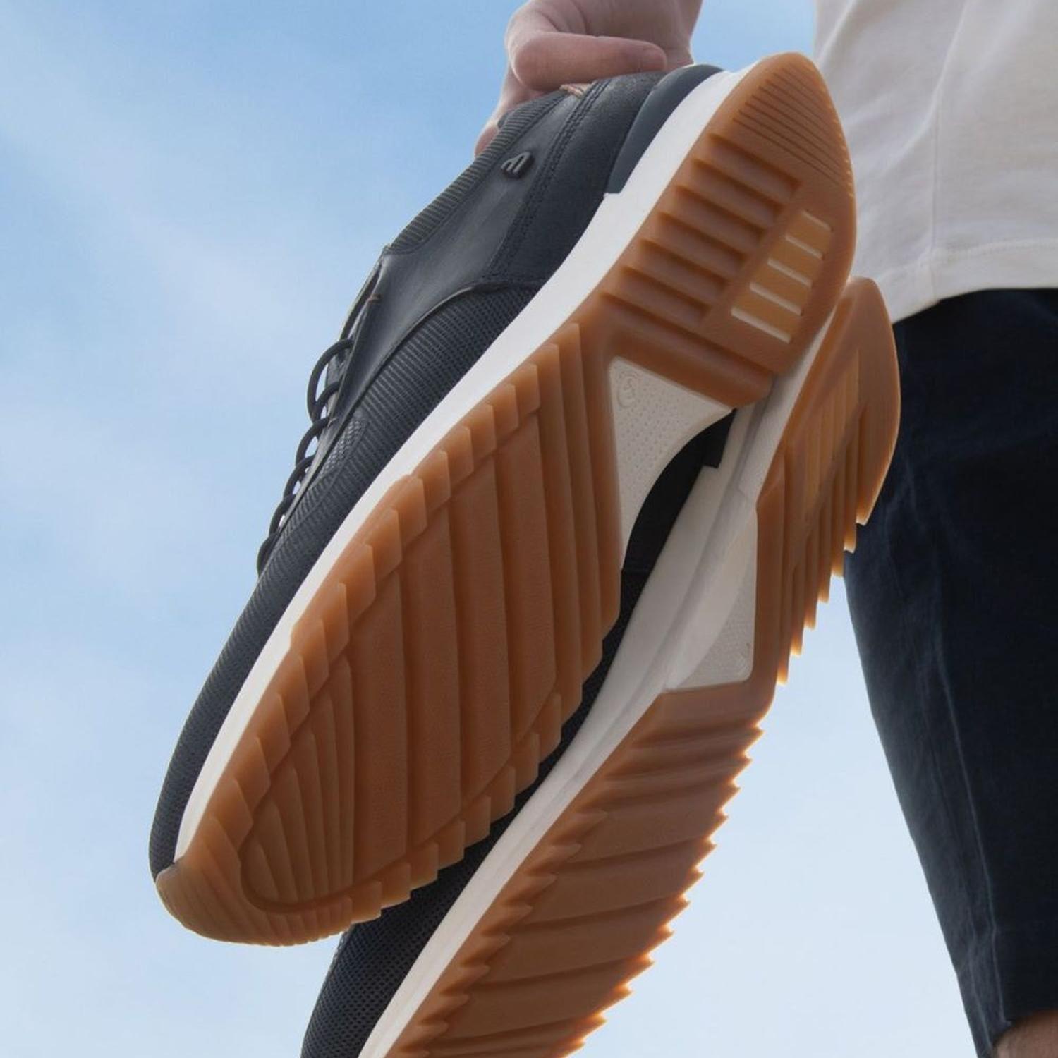 BULLBOXER ZAPATILLAS HOMBRE CUERO AZUL PENFIELD-0-67-3