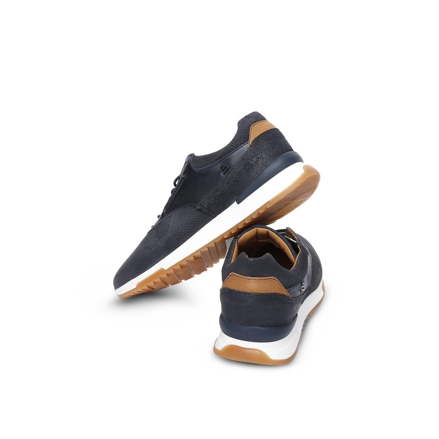 BULLBOXER ZAPATILLAS HOMBRE CUERO AZUL PENFIELD-0-67-5