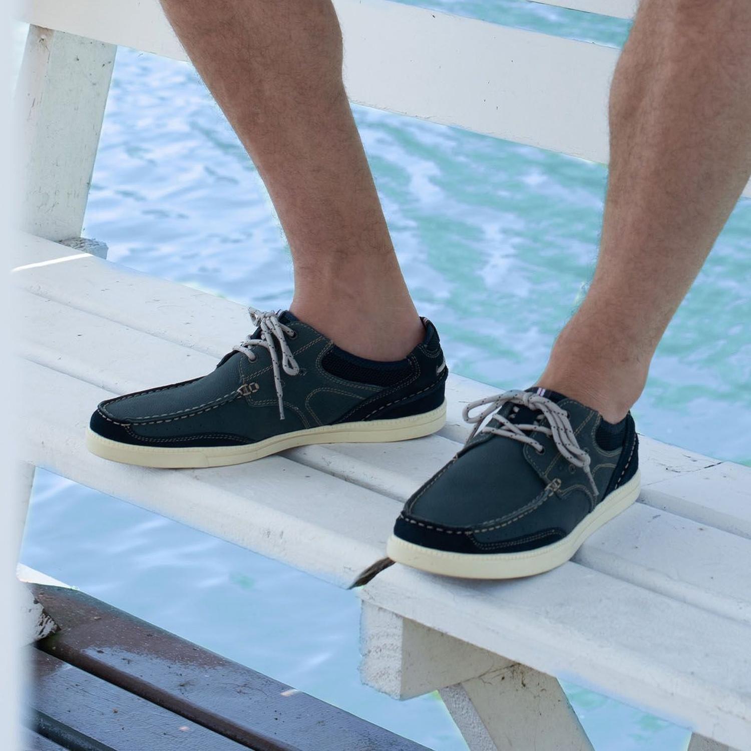 Zapatos Hombre Cuero Muelle-0-06-Azul-4