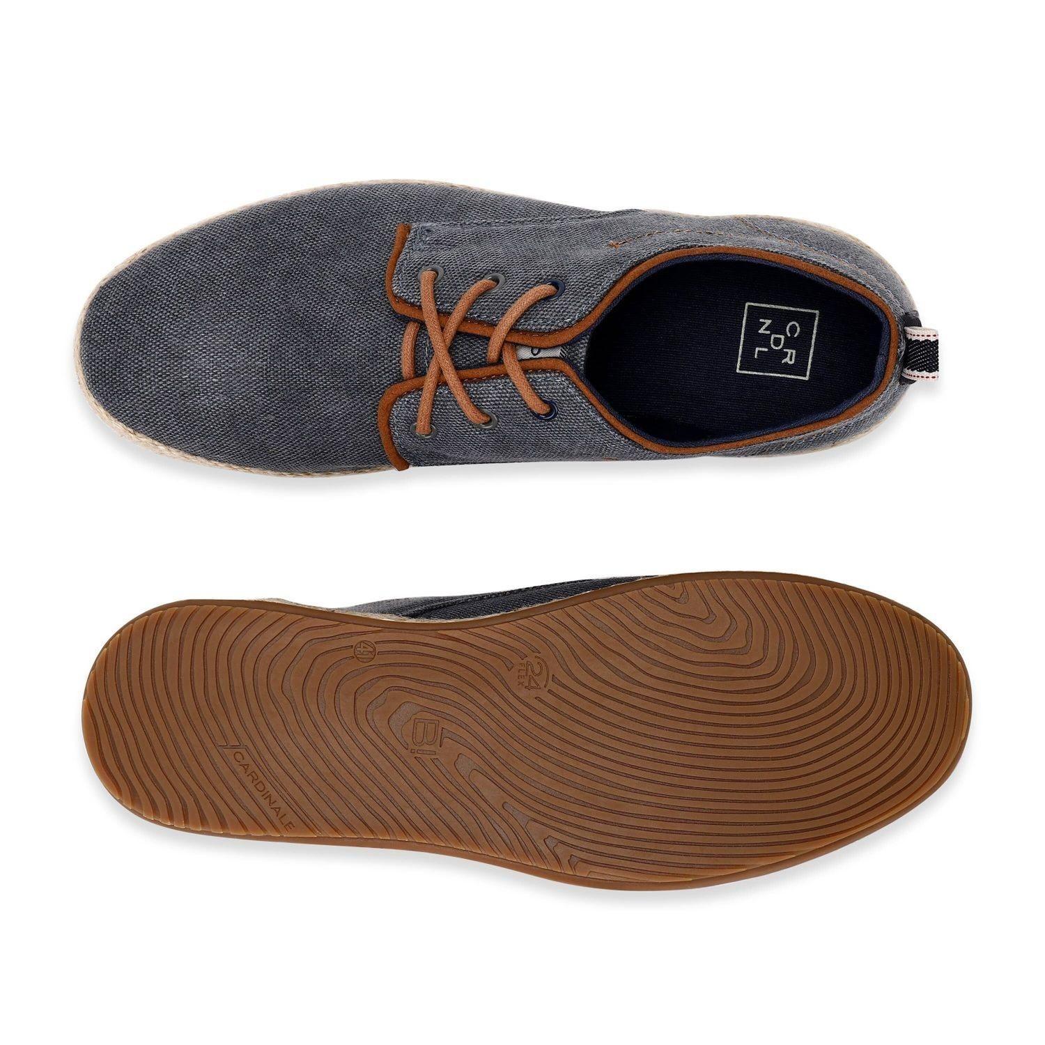 ALPARGATAS HOMBRE TEXTIL CON CORDONES VALLARTA-0-03 GRIS-2