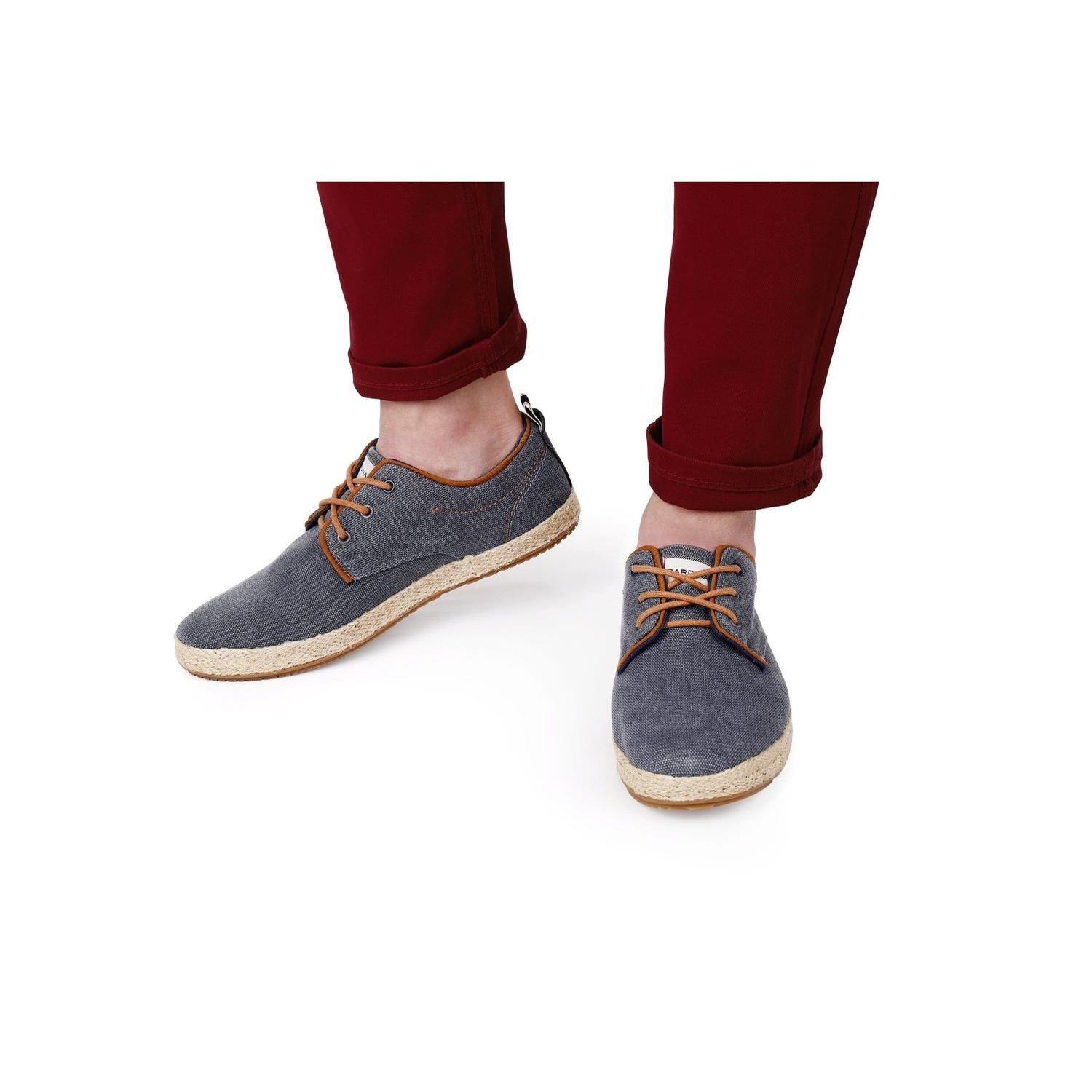 ALPARGATAS HOMBRE TEXTIL CON CORDONES VALLARTA-0-03 GRIS-3