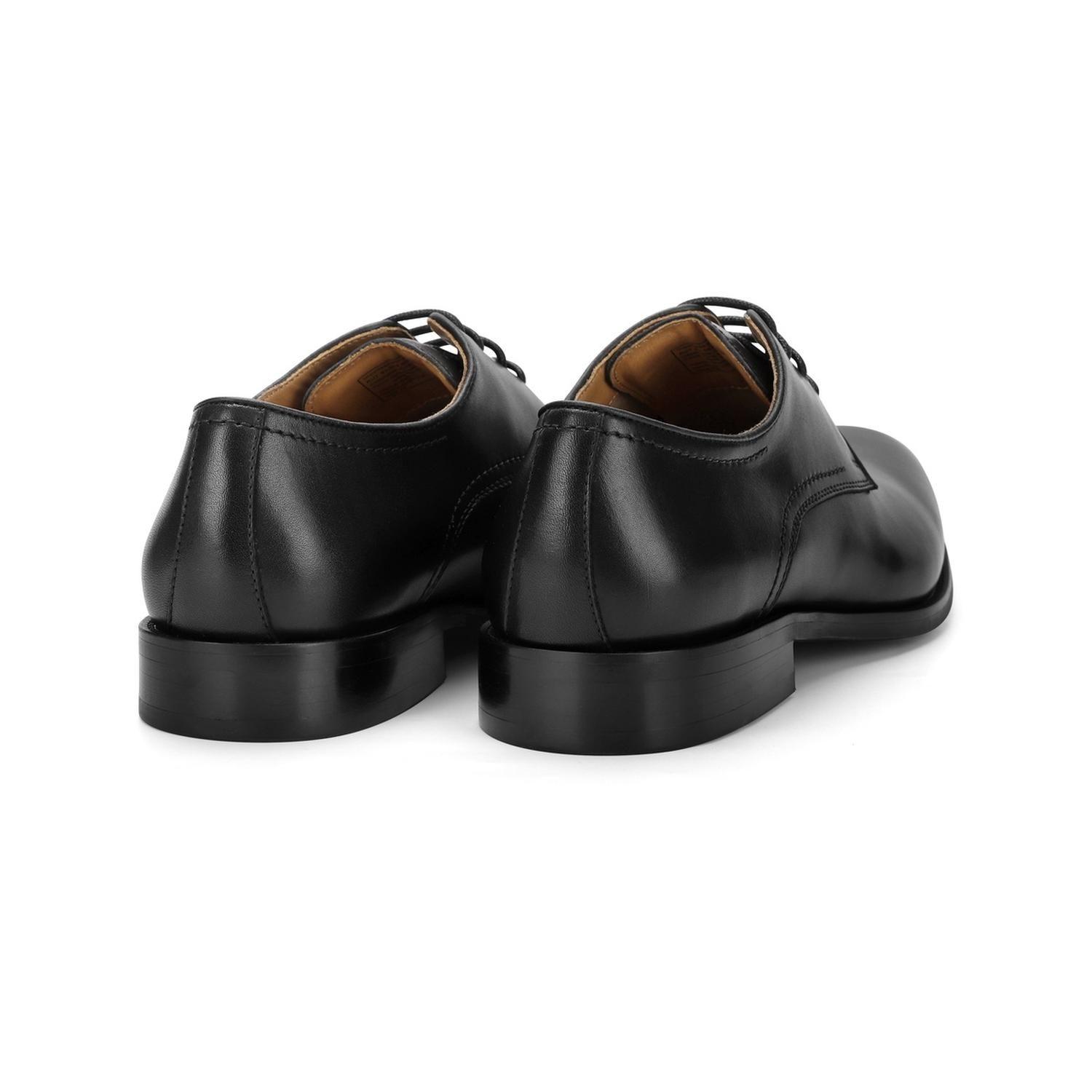 Zapato Formal Hombre Cuero Derby Fortress Negro-3