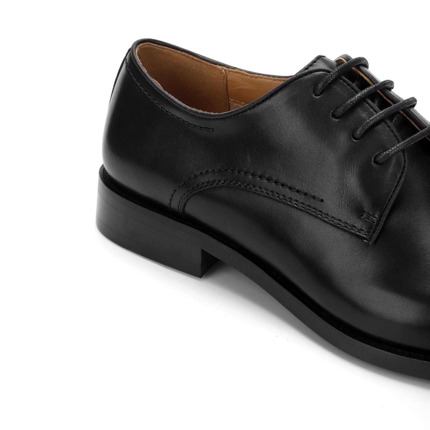 Zapato Formal Hombre Cuero Derby Fortress Negro-4