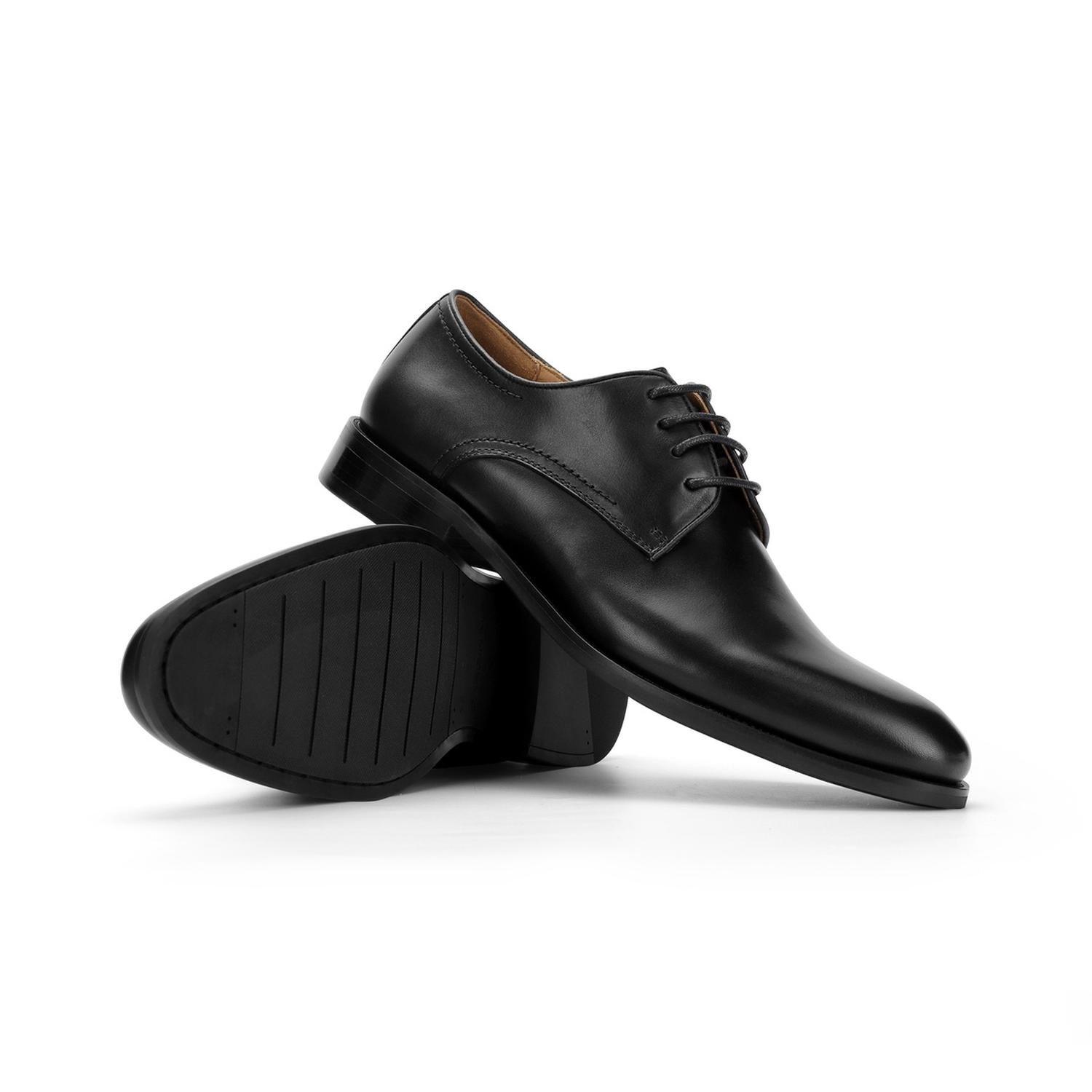 Zapato Formal Hombre Cuero Derby Fortress Negro-5