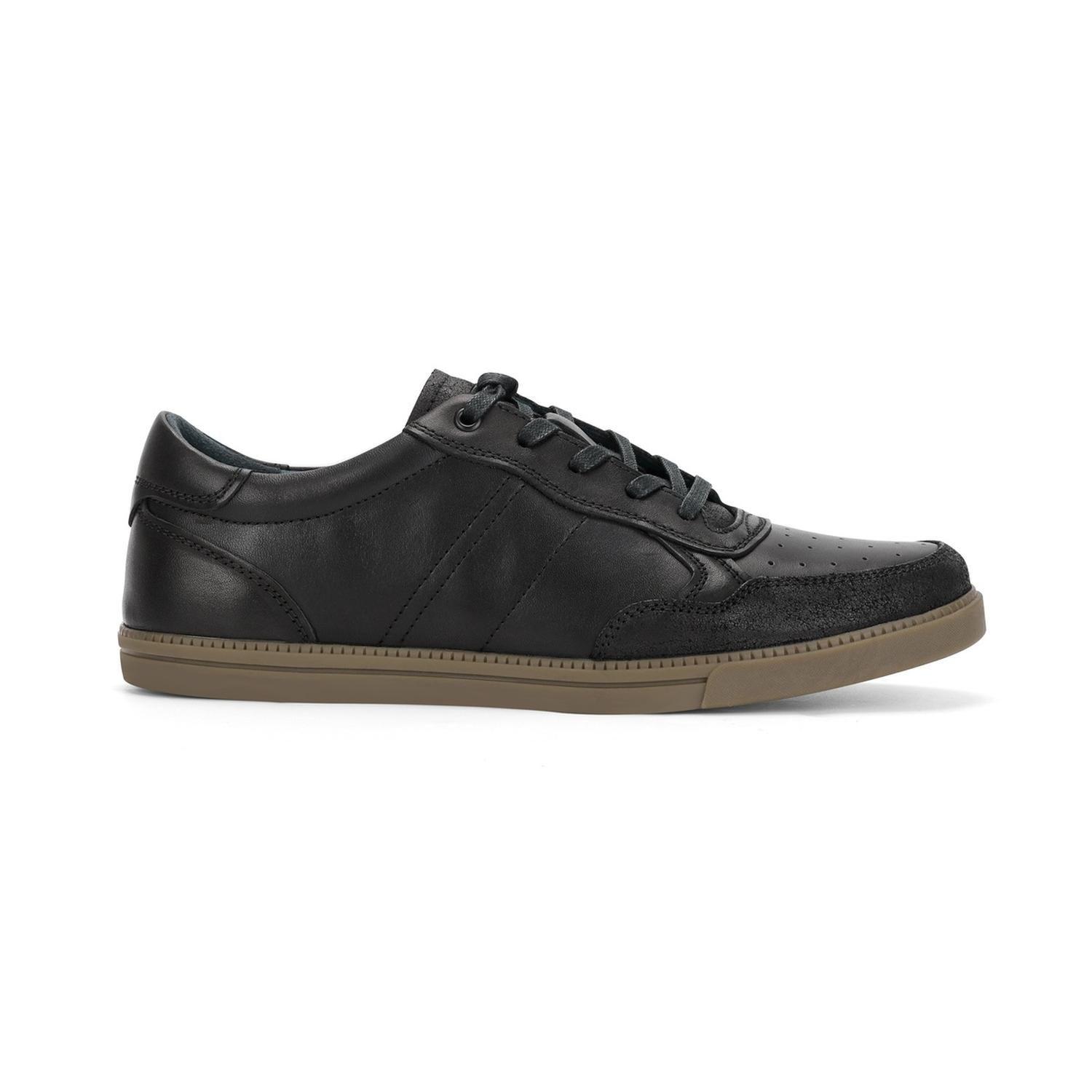 Zapatilla Urbana Hombre Cuero 24 Flex Muelle Negro-1