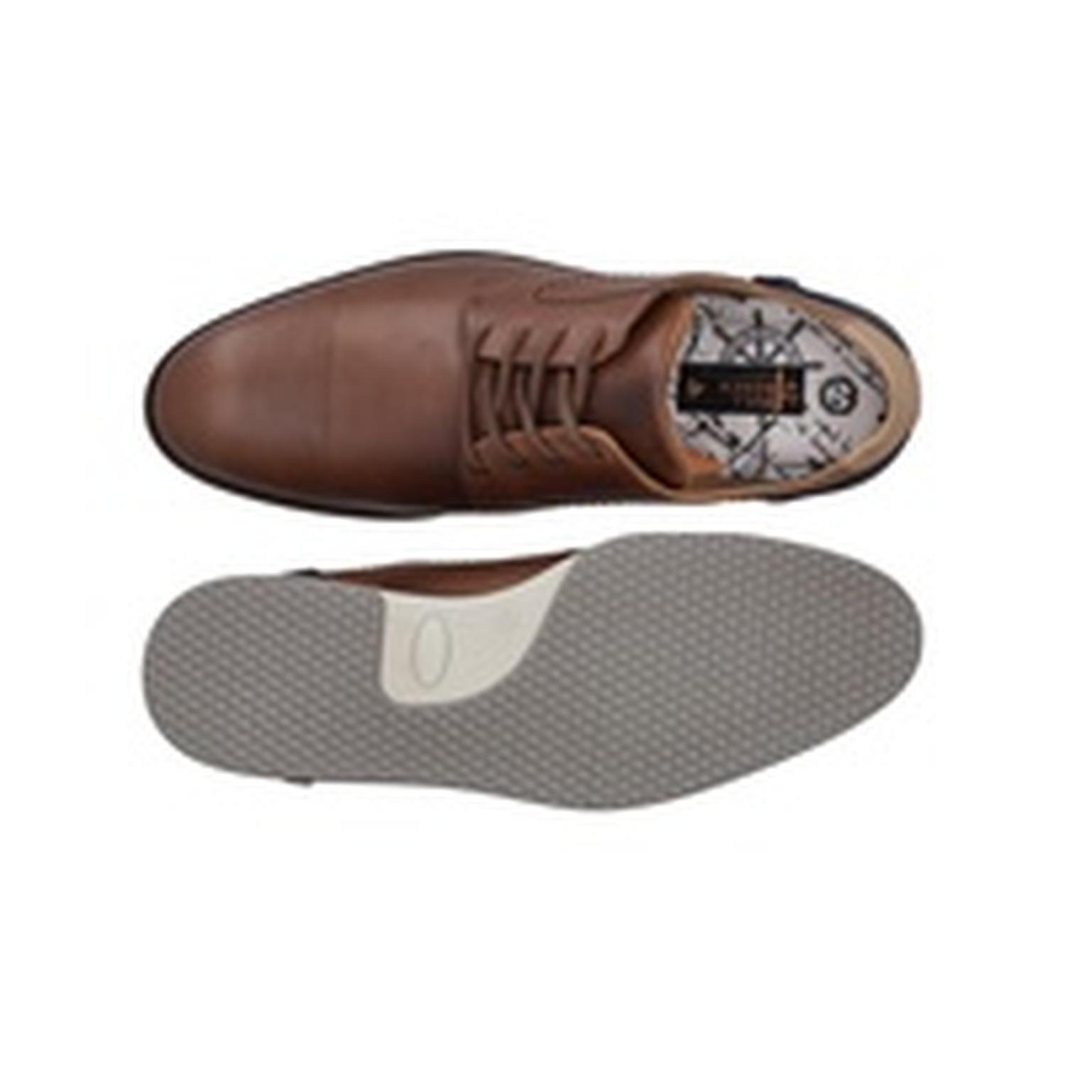 Zapatos Formal Casual Hombre Cuero Perforaciones Nox-0-32 Brandy Bullboxer-2