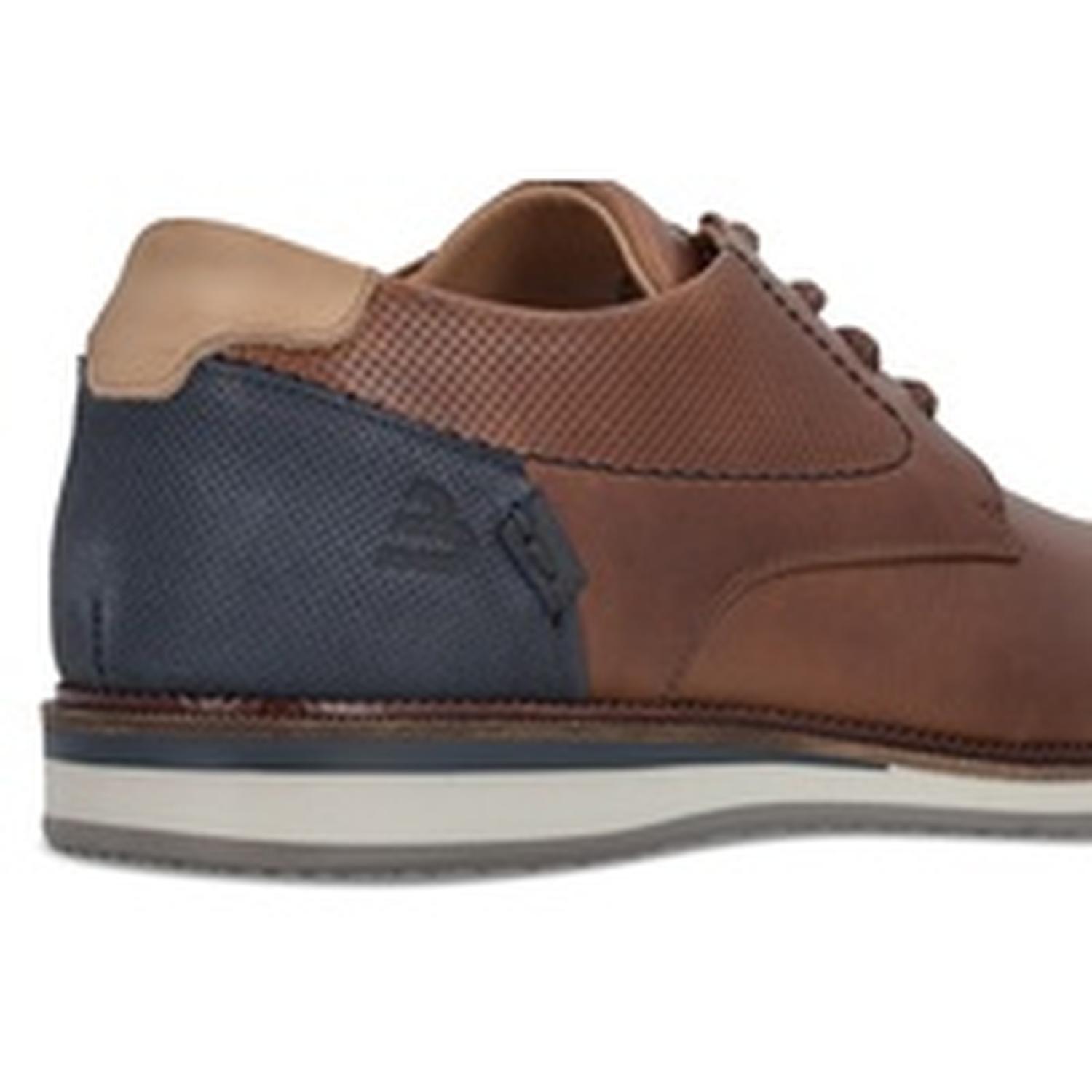 Zapatos Formal Casual Hombre Cuero Perforaciones Nox-0-32 Brandy Bullboxer-3