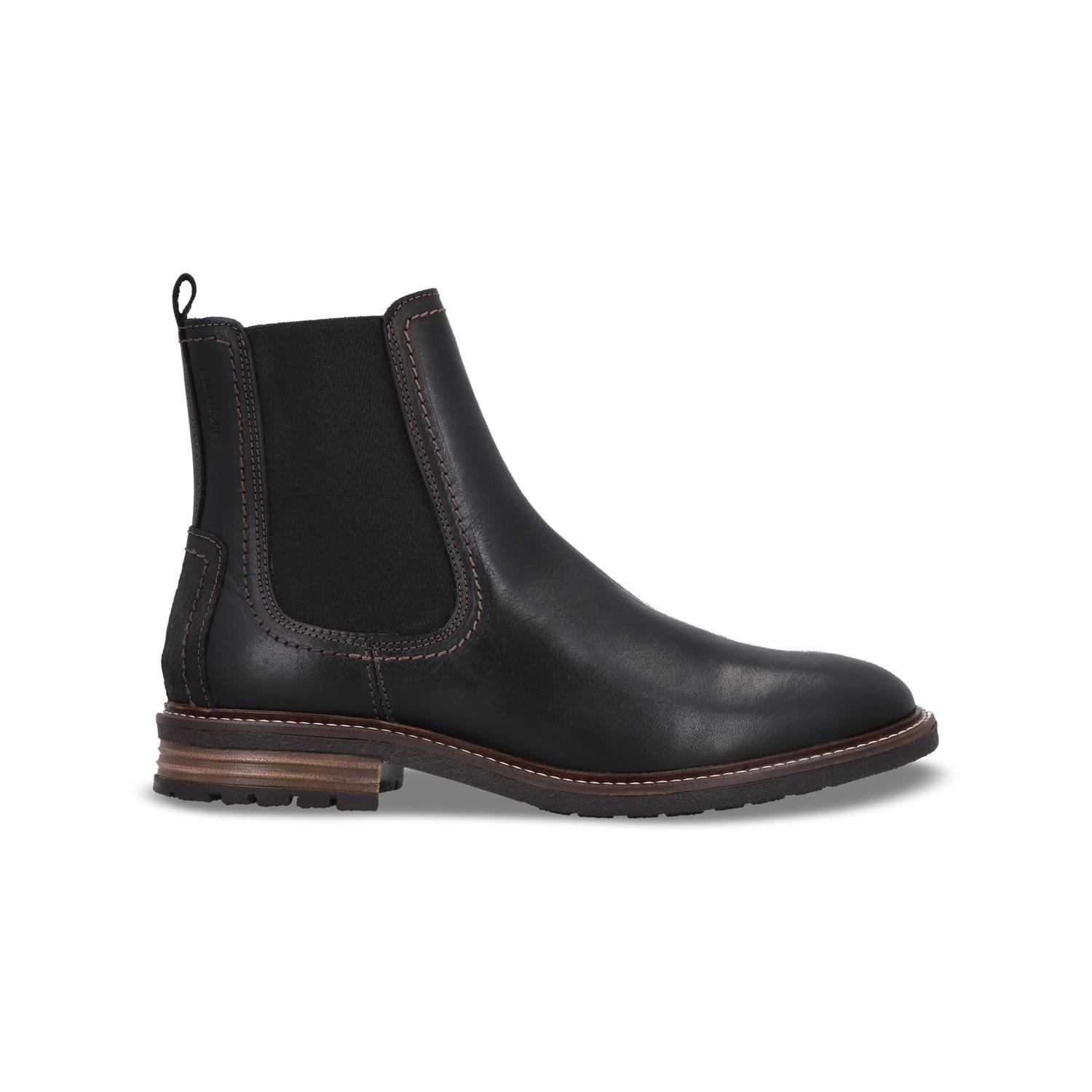 BULLBOXER BOTINES HOMBRE CHELSEA CUERO HAREN-6-59 NEGRO-1